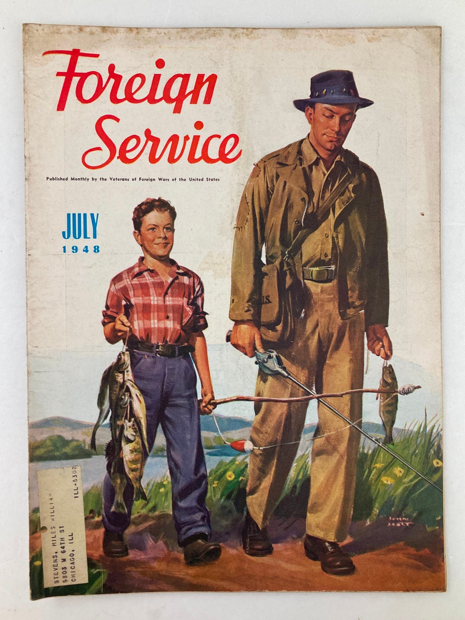 VTG Foreign Service Magazine July 1948 Vol 35 #11 Take A Boy Fishing