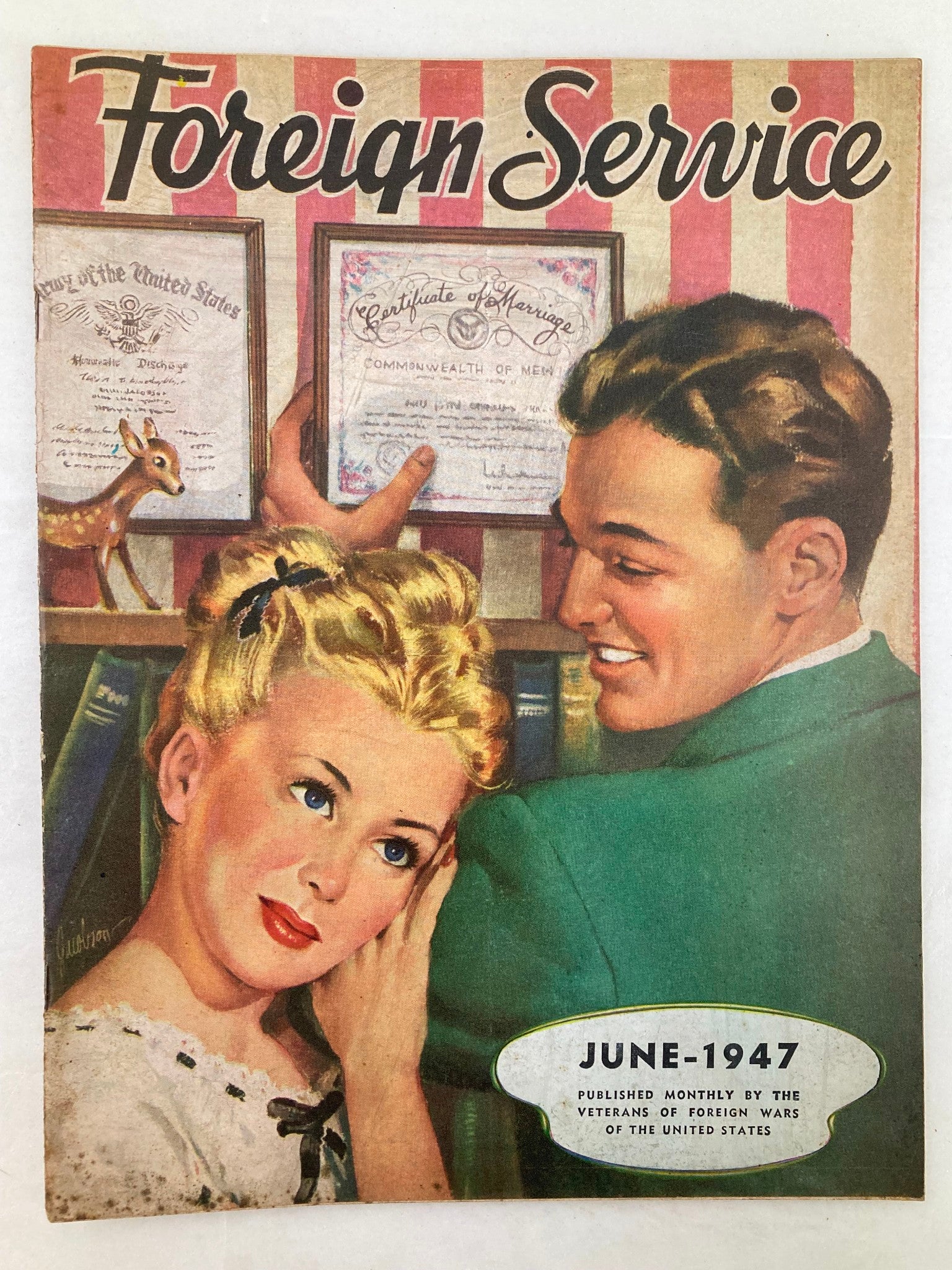 VTG Foreign Service Magazine June 1947 Vol 34 #10 Spring A Young Man's Fancy