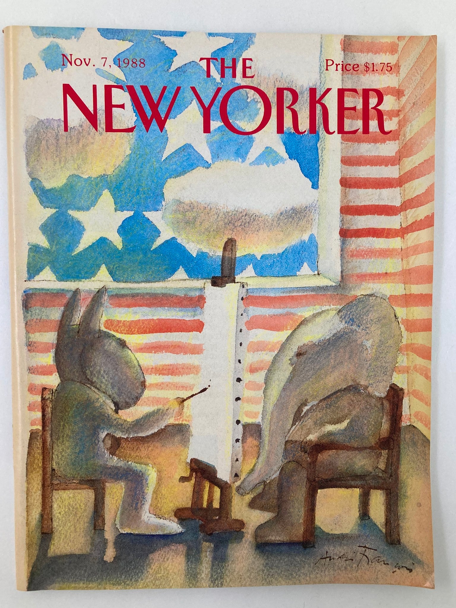 The New Yorker Full Magazine November 7 1988 Animal Paints by Francois No Label