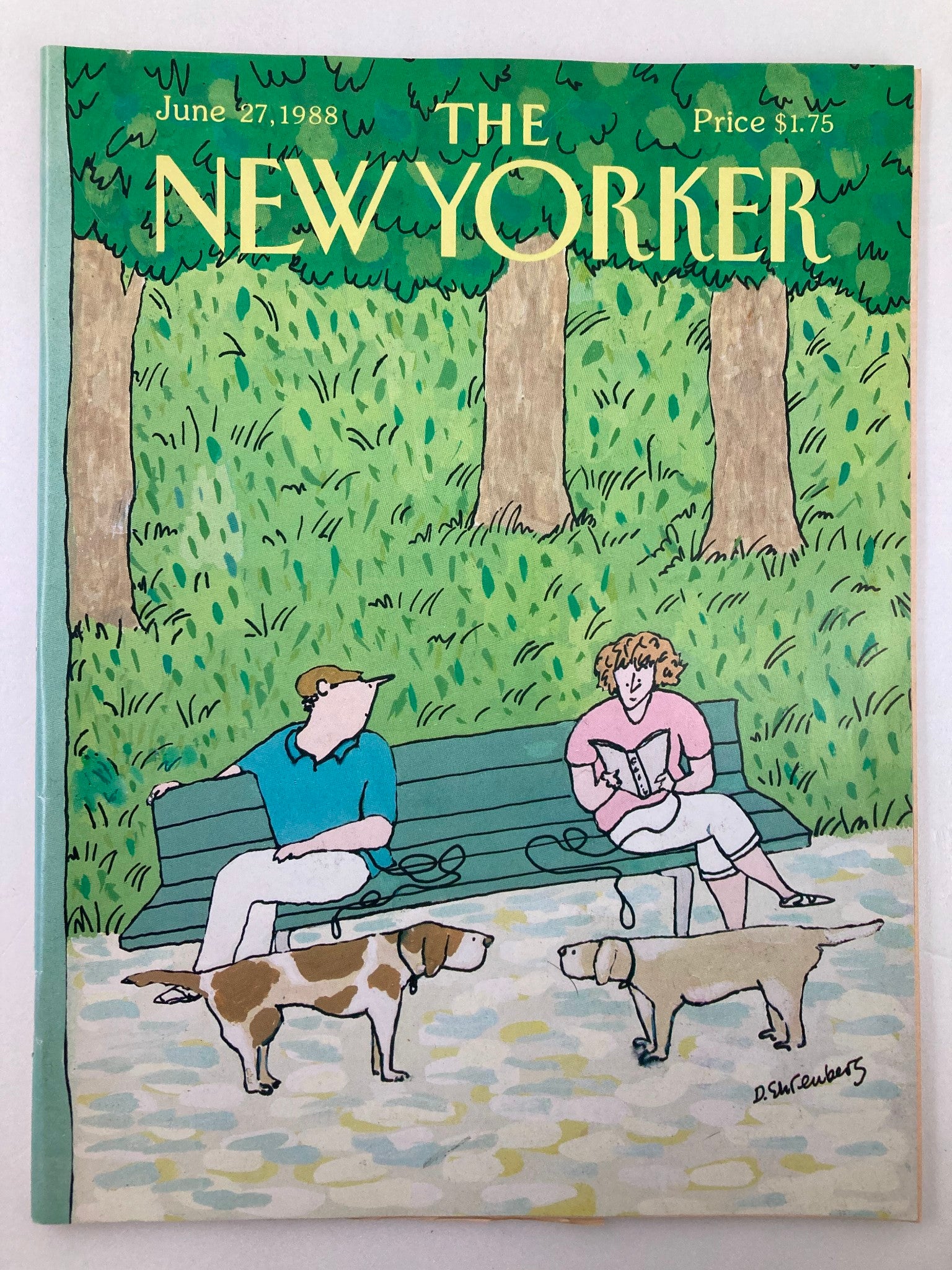 The New Yorker Full Magazine June 27 1988 Dog Date by Devera Ehrenberg No Label