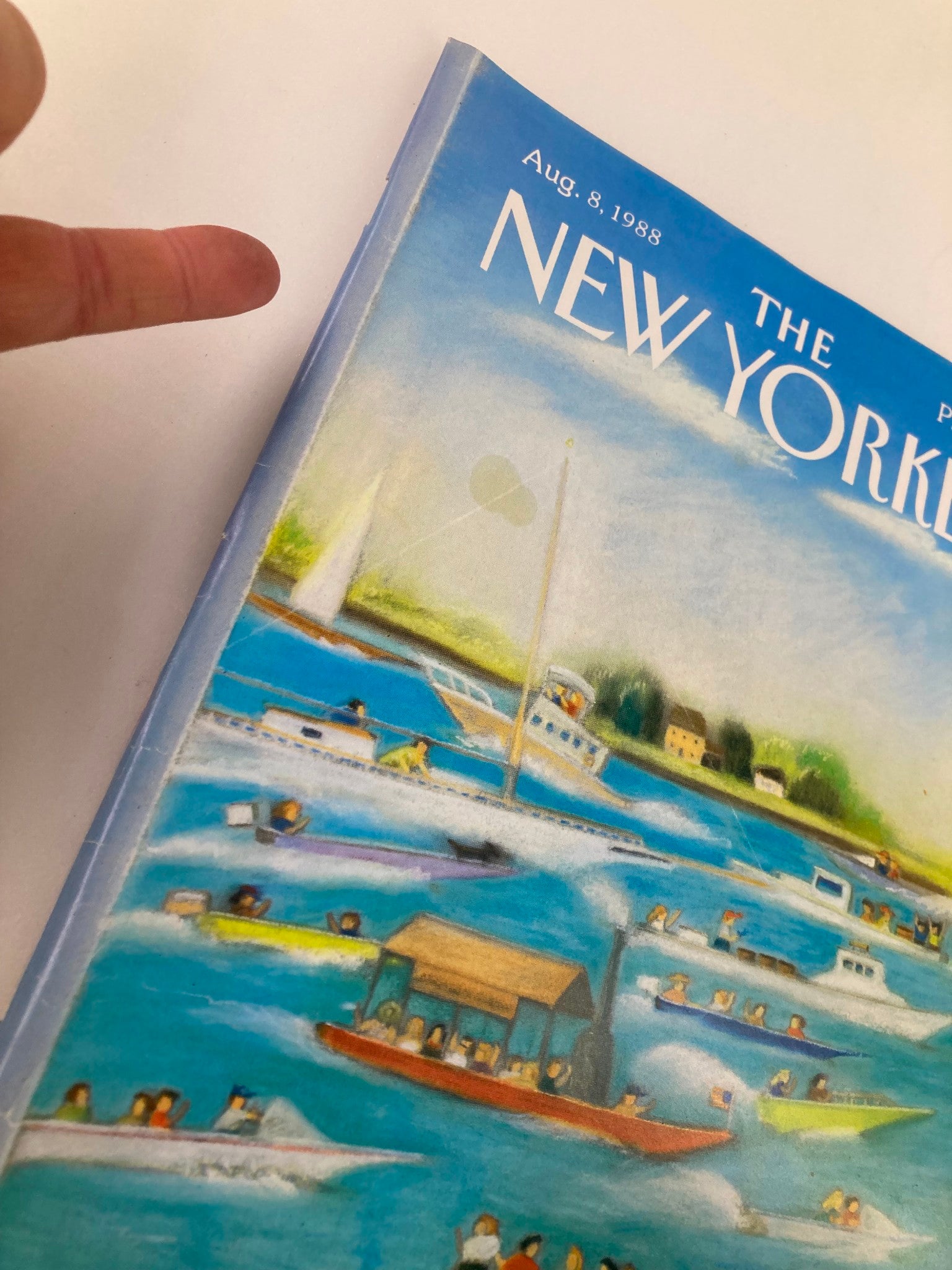 The New Yorker Full Magazine August 8 1988 Boats by Susan Davis No Label