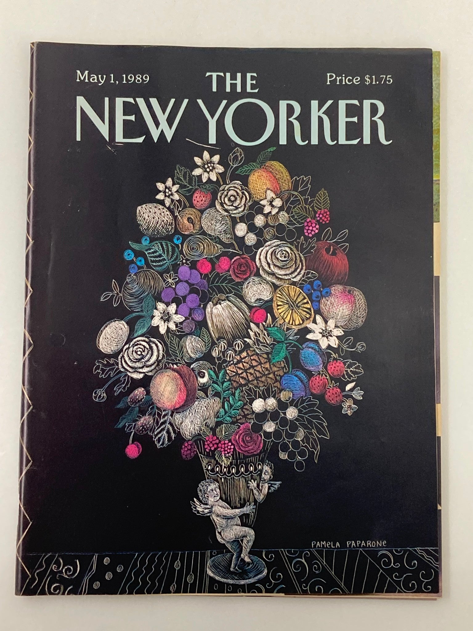 The New Yorker Full Magazine May 1 1989 Flower Vase by Pamela Paparone No Label