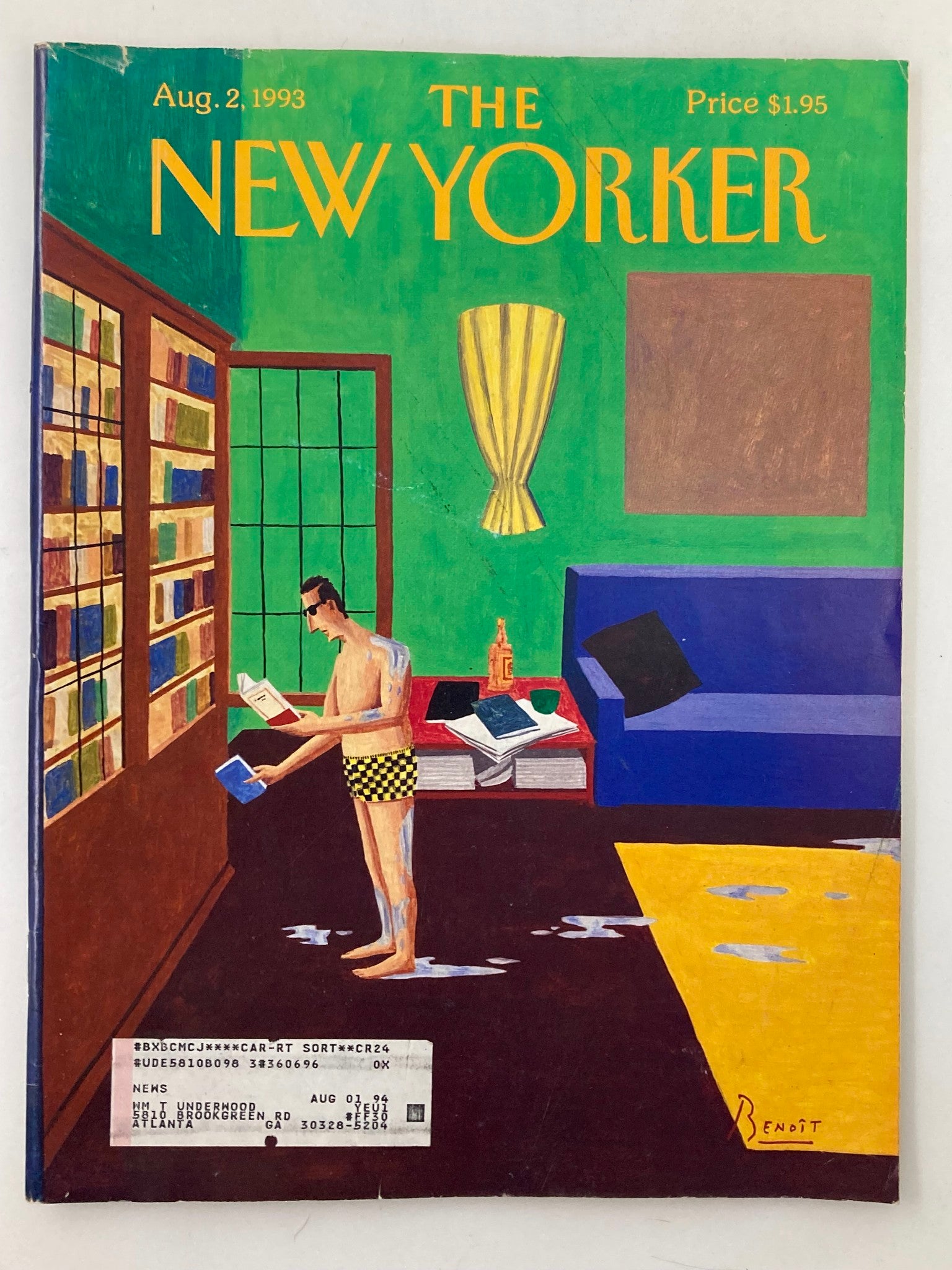 The New Yorker Full Magazine August 2 1993 How to Swim by Benoit van Innis