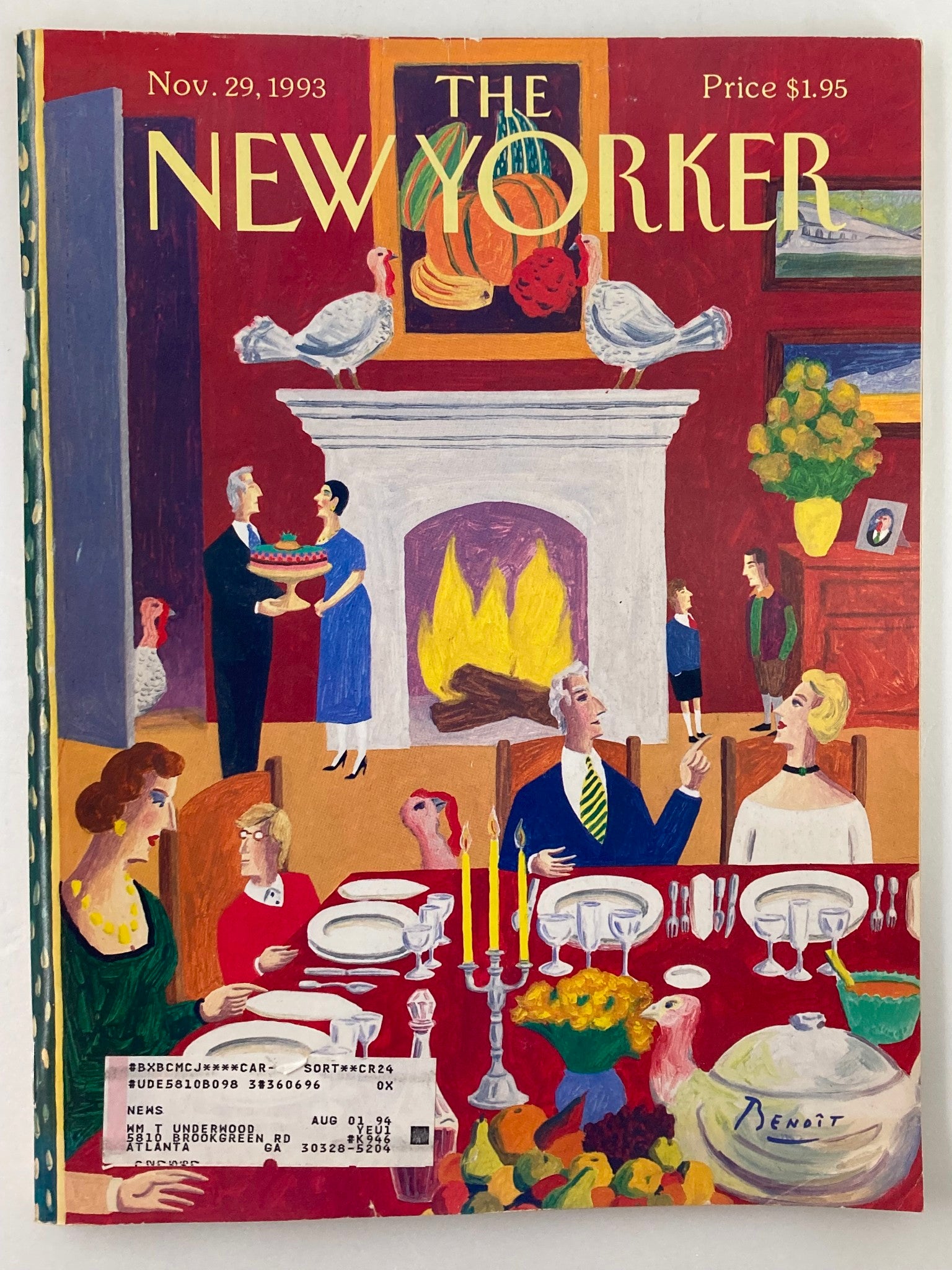 The New Yorker Full Magazine November 29 1993 Guess Who's Coming to Dinner by B.