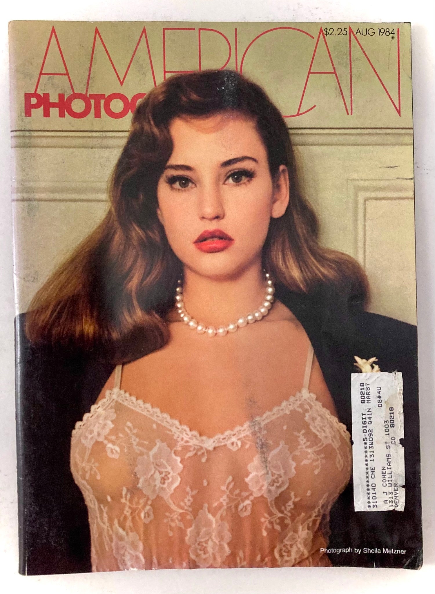 American Photographer Magazine August 1984 Elite Model Jill Goodacre Cover