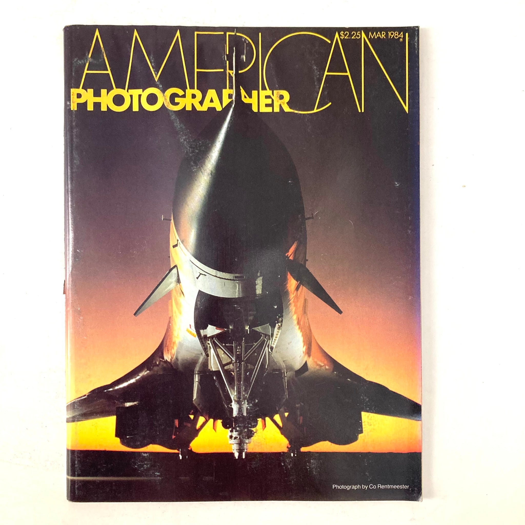 American Photographer Magazine March 1984 B-1 Bomber Cover Photograph No Label