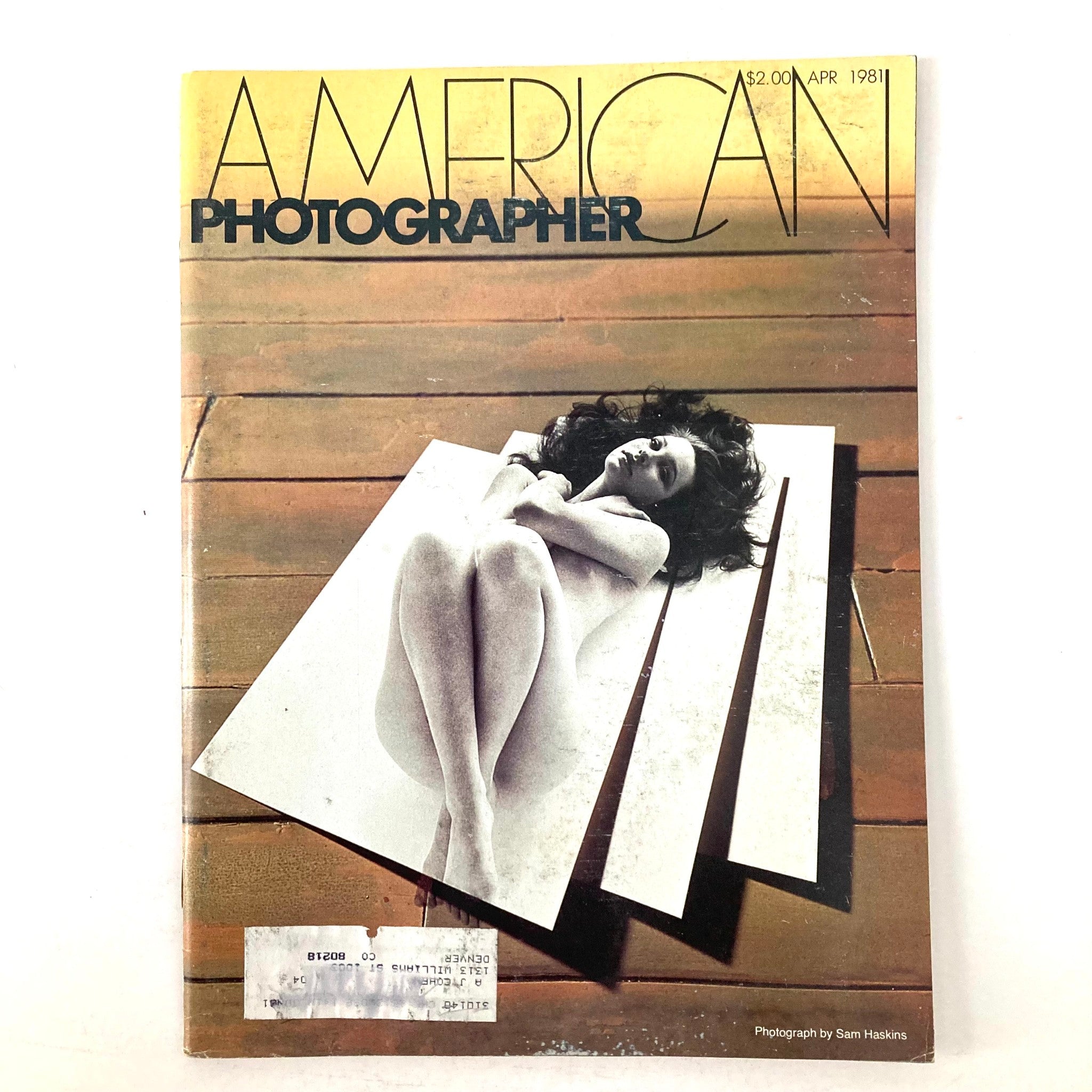 American Photographer Magazine April 1981 Black and White on Seamless Paper