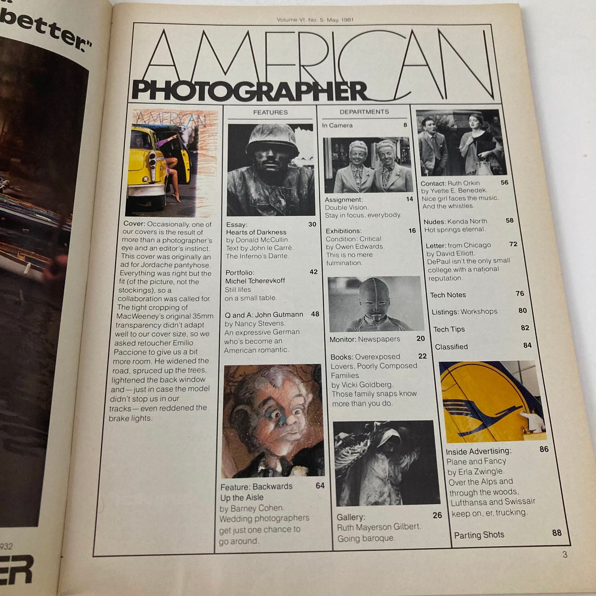 American Photographer Magazine May 1981 Backwards Up the Aisle Feature