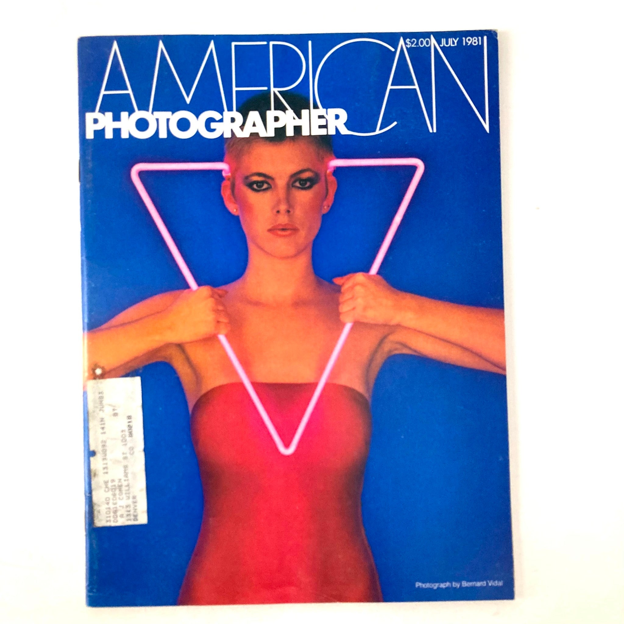 American Photographer Magazine July 1981 Model Susan Angst Neon's the Game