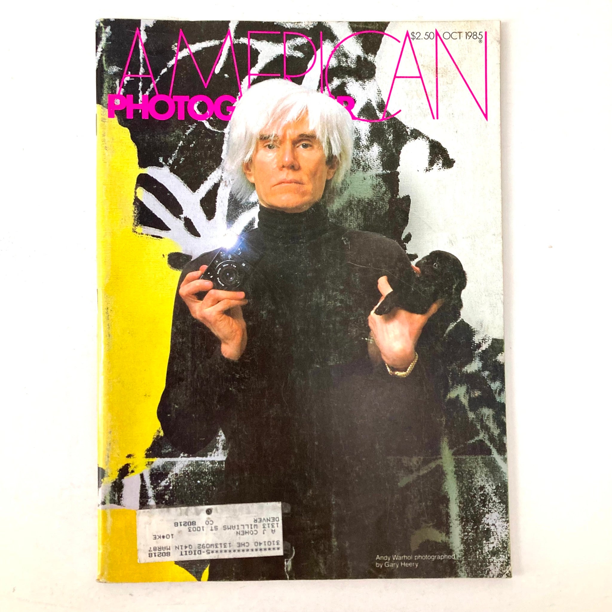 American Photographer Magazine October 1985 Andy Warhol Photograph by Gary Heery