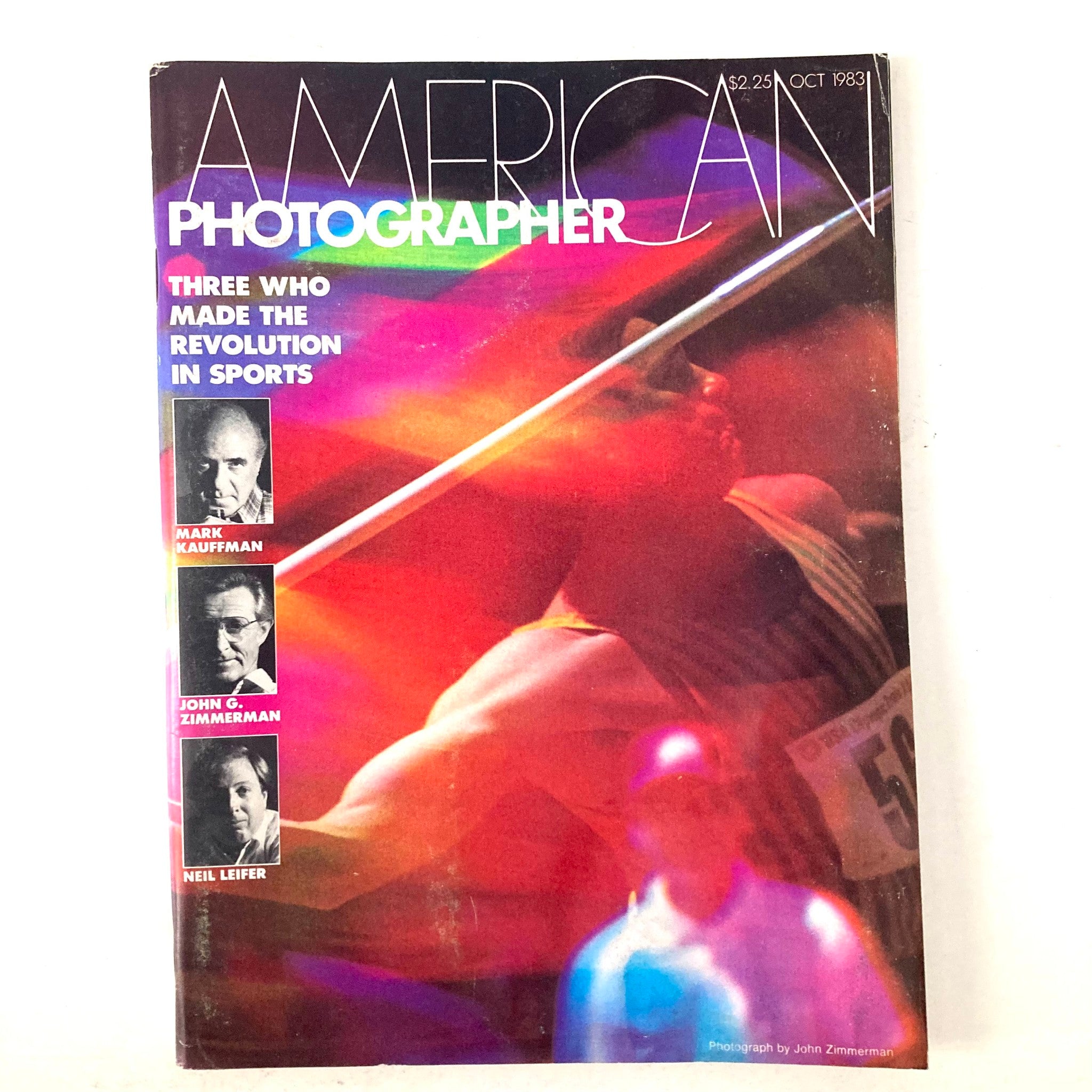 American Photographer Magazine October 1983 Javelin Thrower Cover No Label