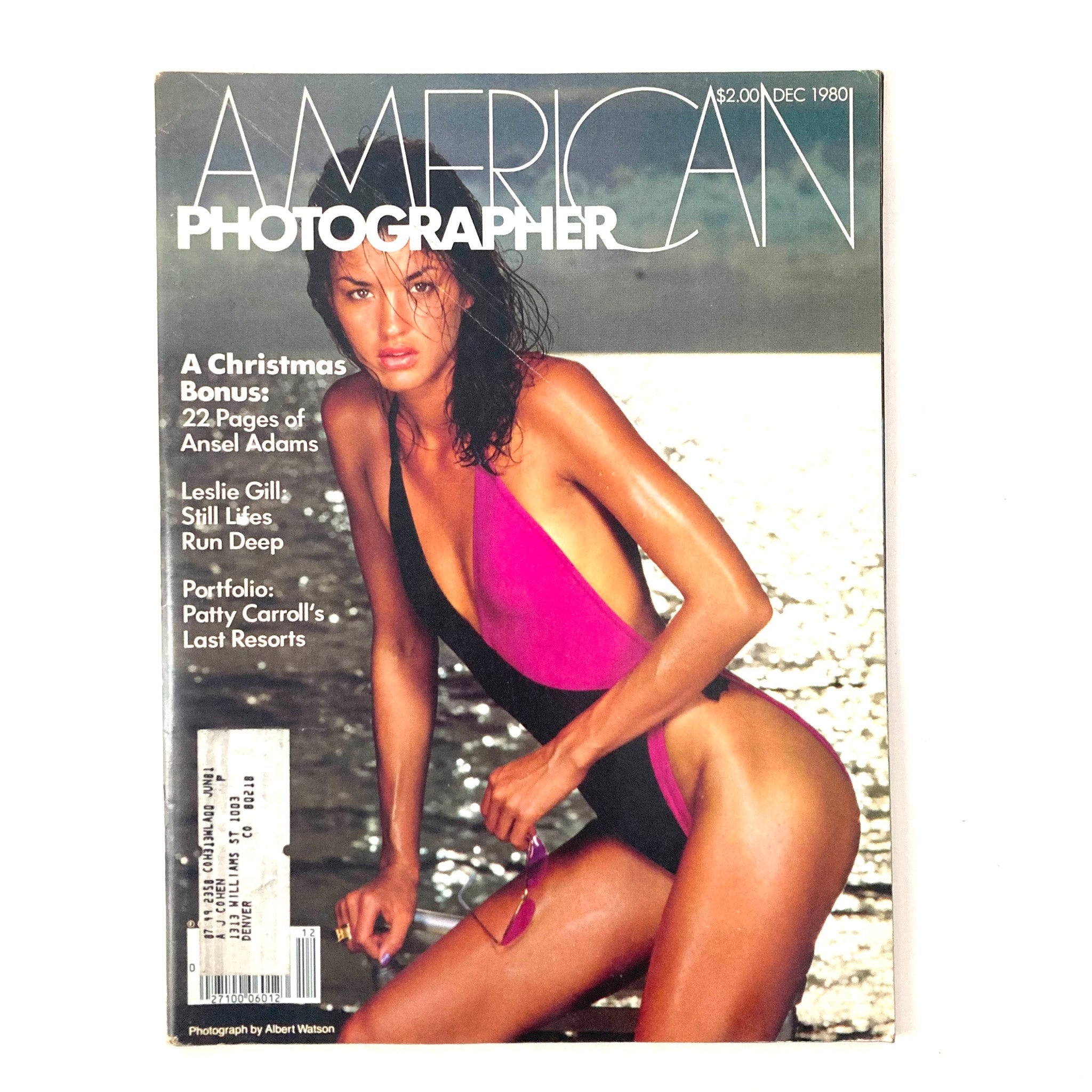 American Photographer Magazine December 1980 Janice Dickinson by Albert Watson