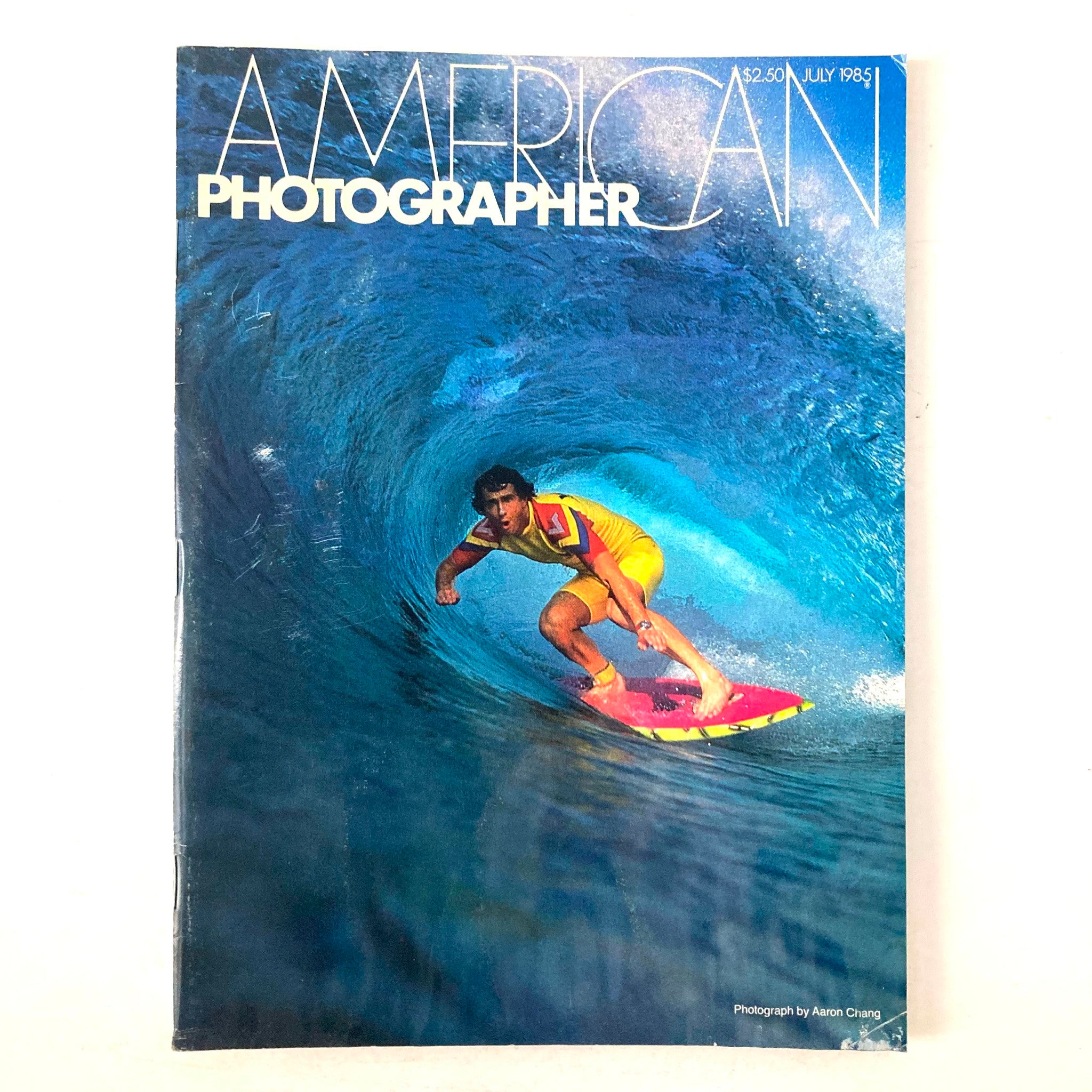 American Photographer Magazine July 1985 Surfer Photo by Aaron Chang No Label