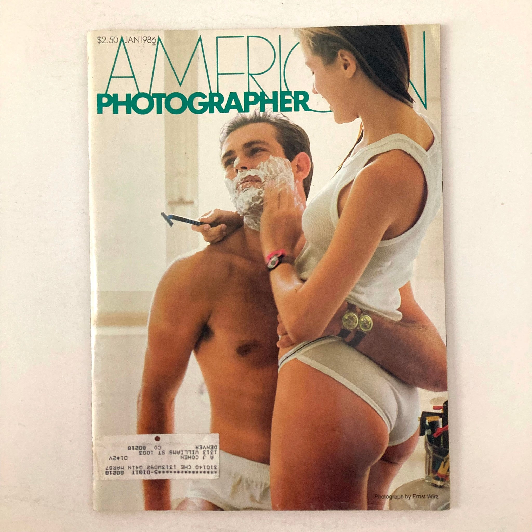 American Photographer Magazine January 1986 Close Shave for Swatch Company