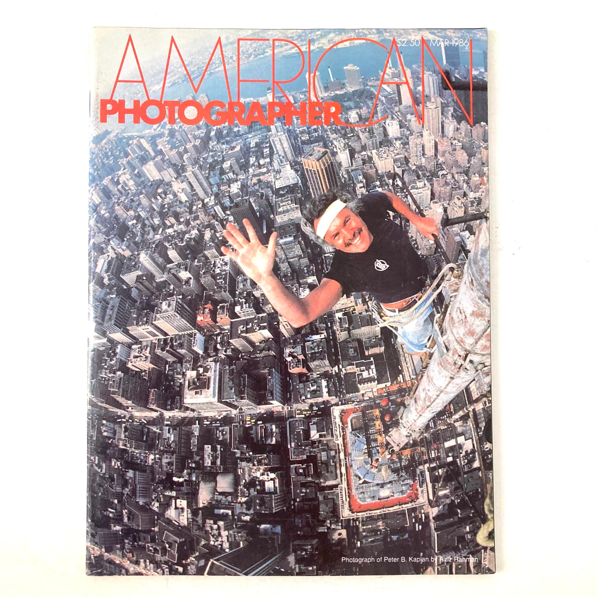 American Photographer Magazine March 1986 Photograph of Peter B. Kaplan No Label