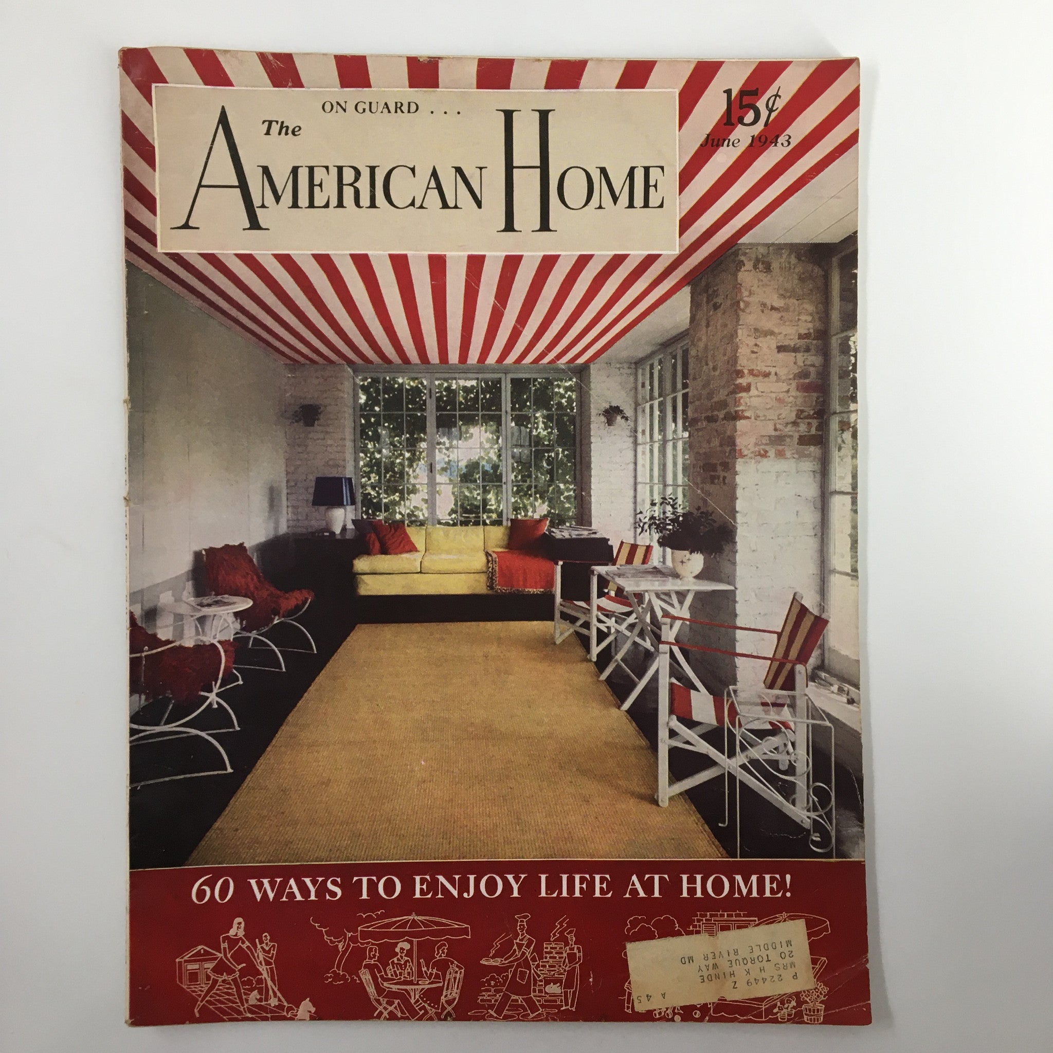 VTG The American Home Magazine June 1943 The 60 Ways To Enjoy Life at Home