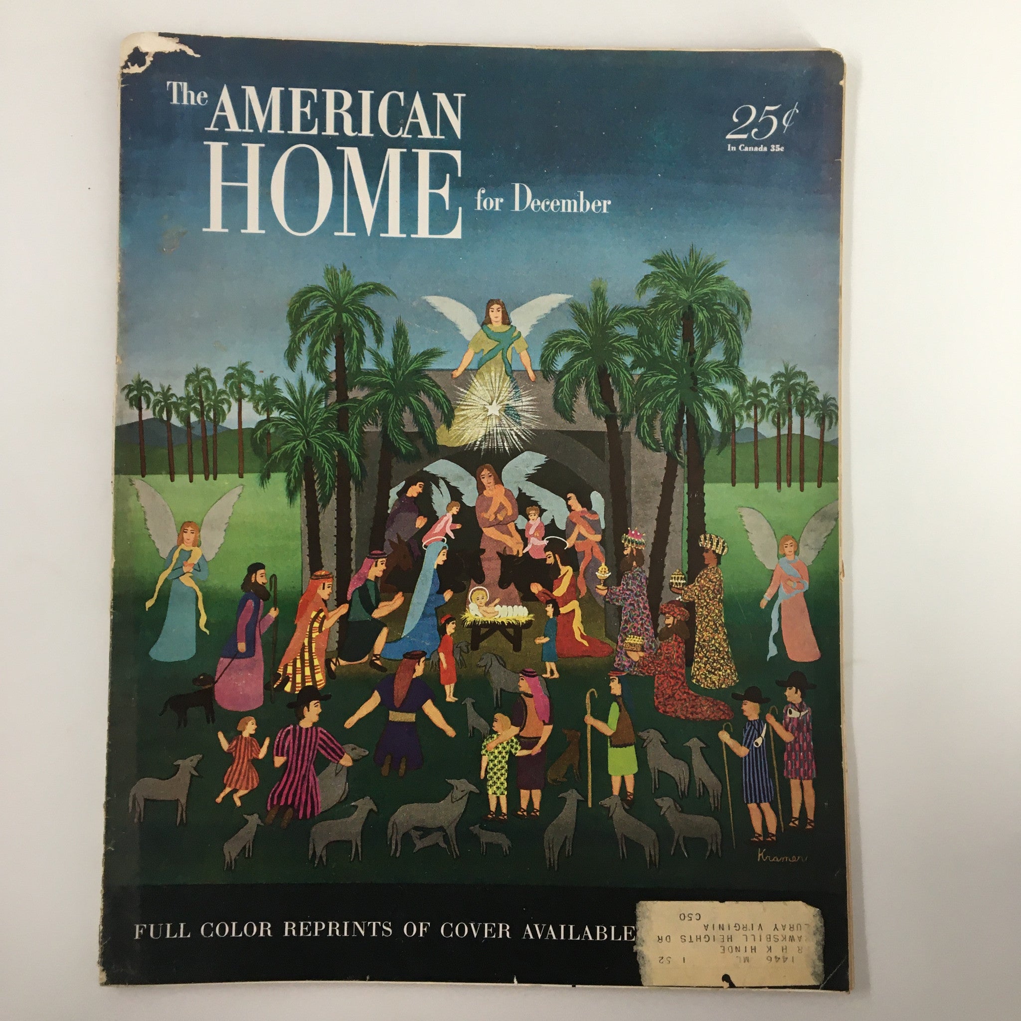 VTG The American Home Magazine December 1950 A Tall Order for a Little House