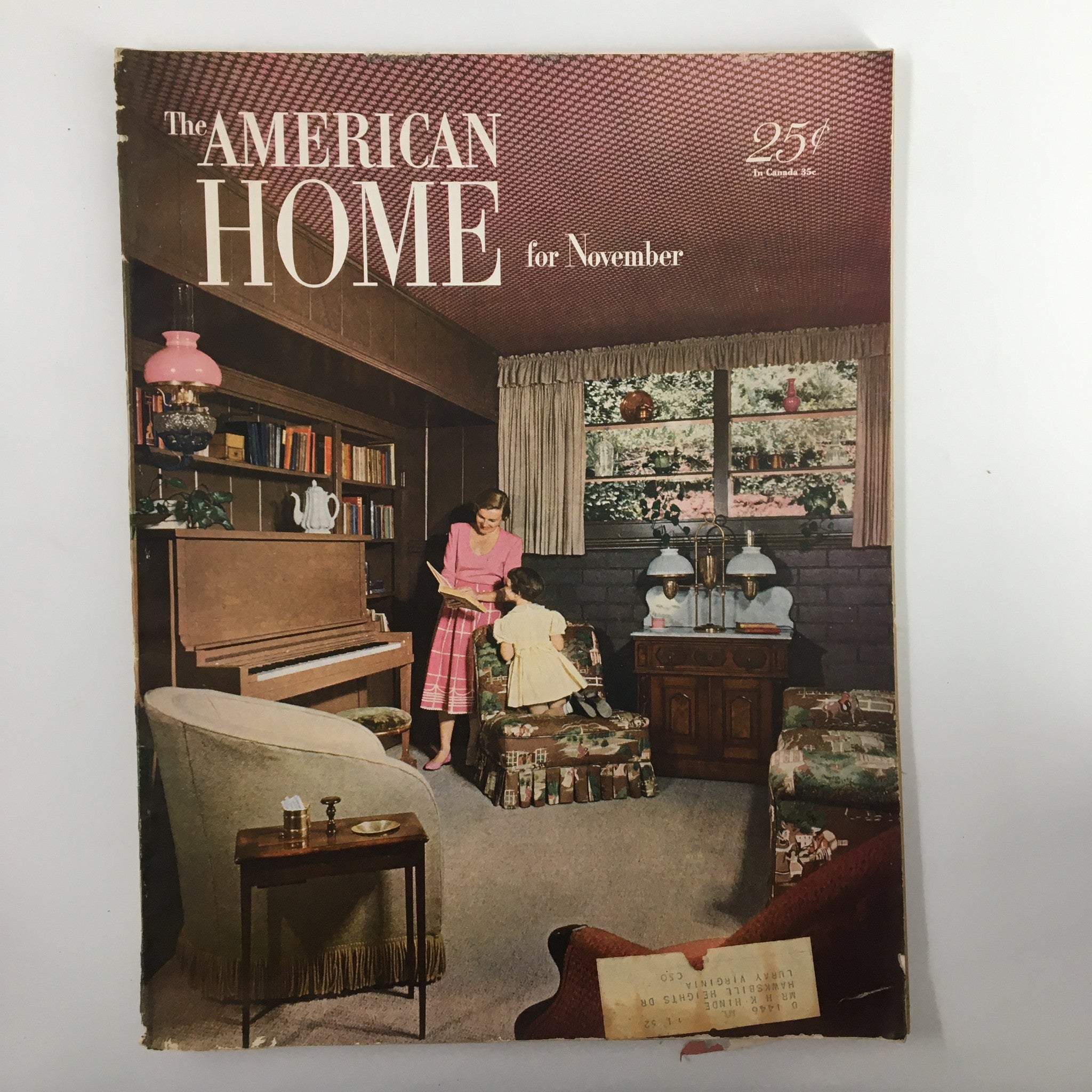 VTG The American Home Magazine November 1950 At Home with Mother & Daughter