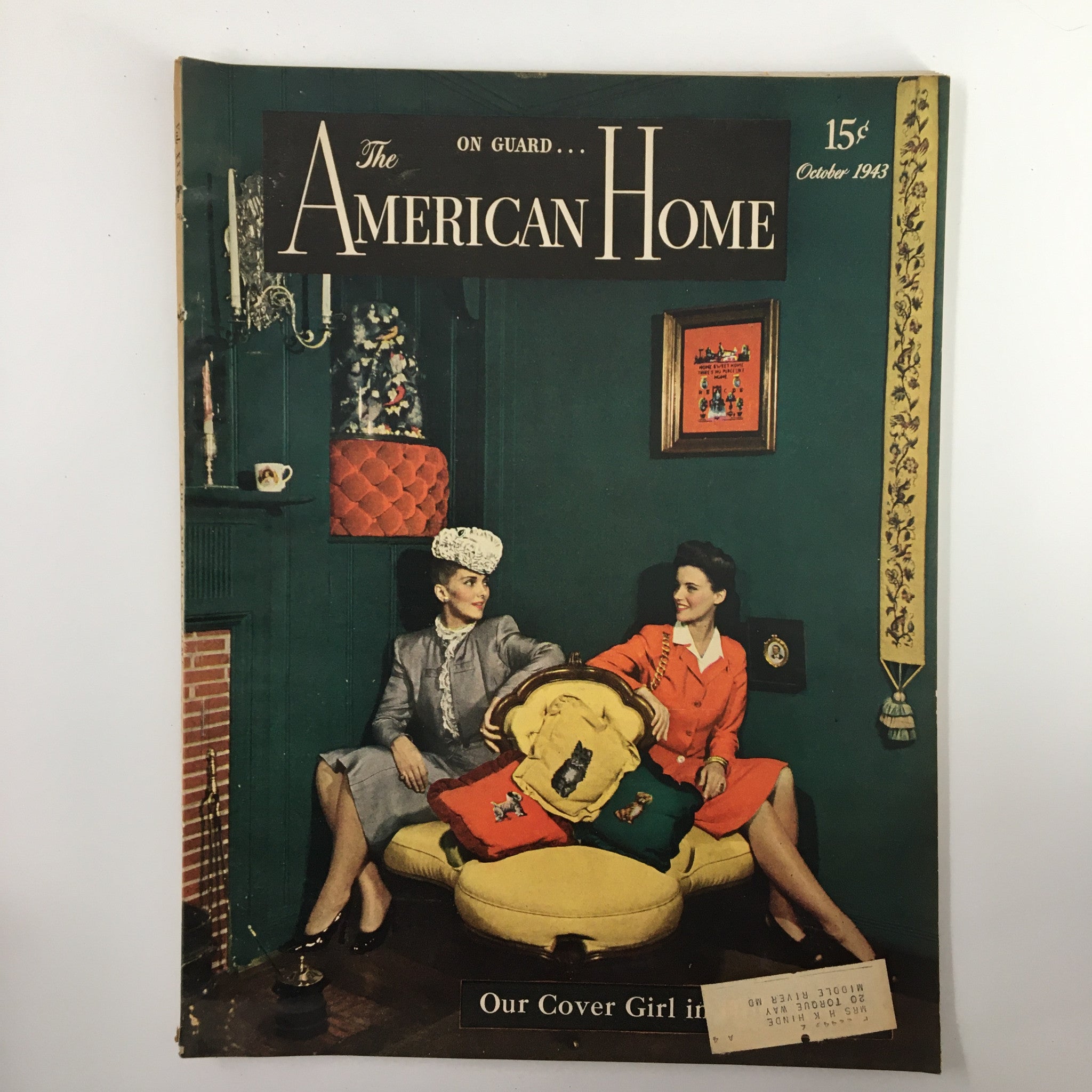 VTG The American Home Magazine October 1943 We Found Patterns on Our Walls