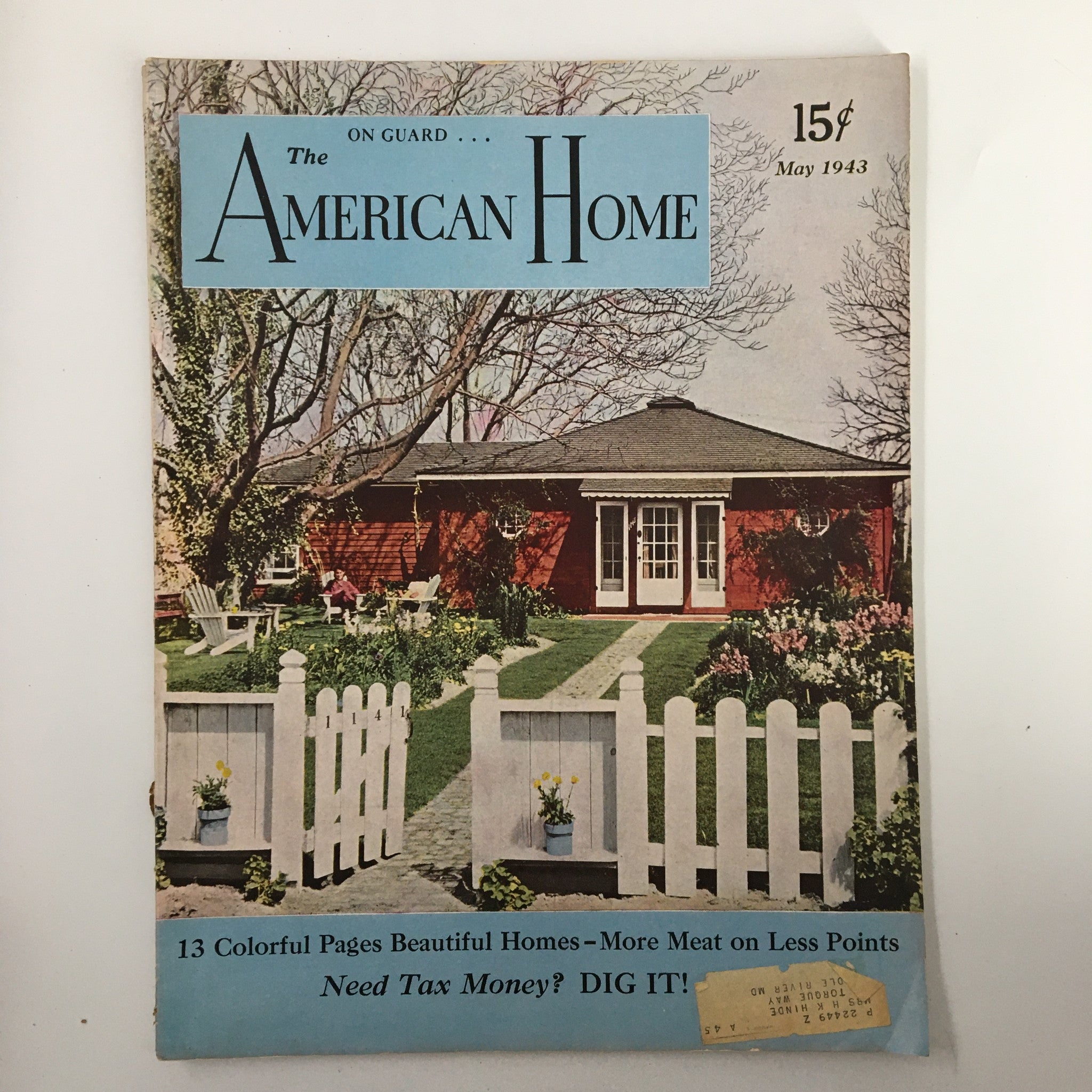 VTG The American Home Magazine May 1943 The House That Scraps Built