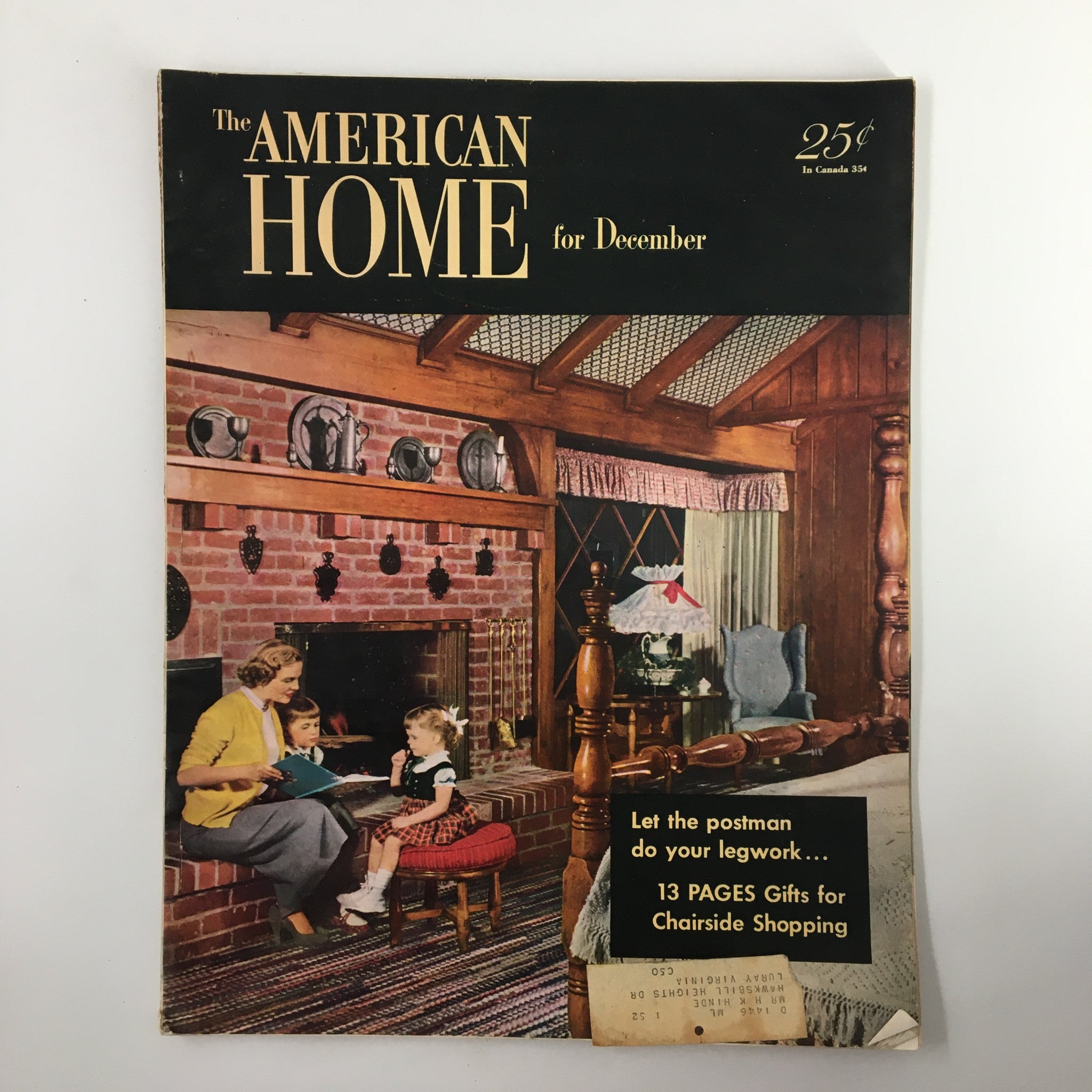 VTG The American Home Magazine December 1951 This House is 48 Years Old