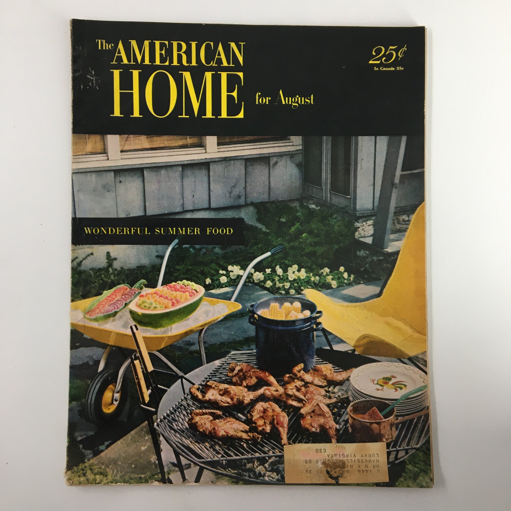 VTG The American Home Magazine August 1951 Big Story About Little Fish