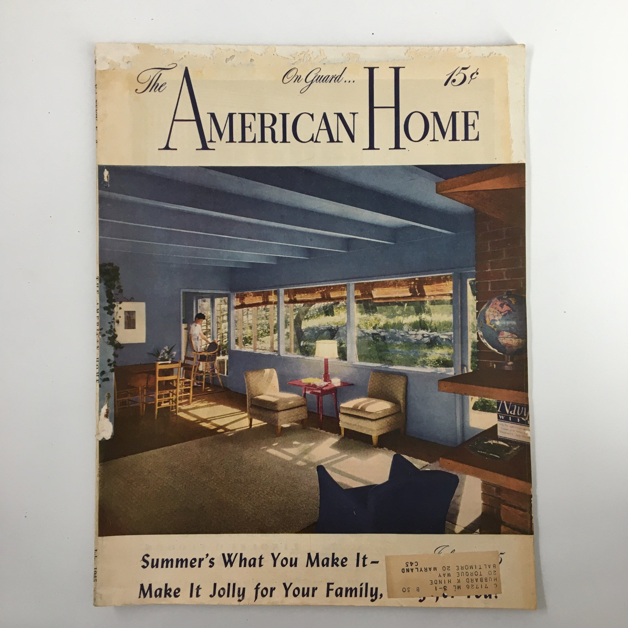 VTG The American Home Magazine July 1945 Health Waterproofing America