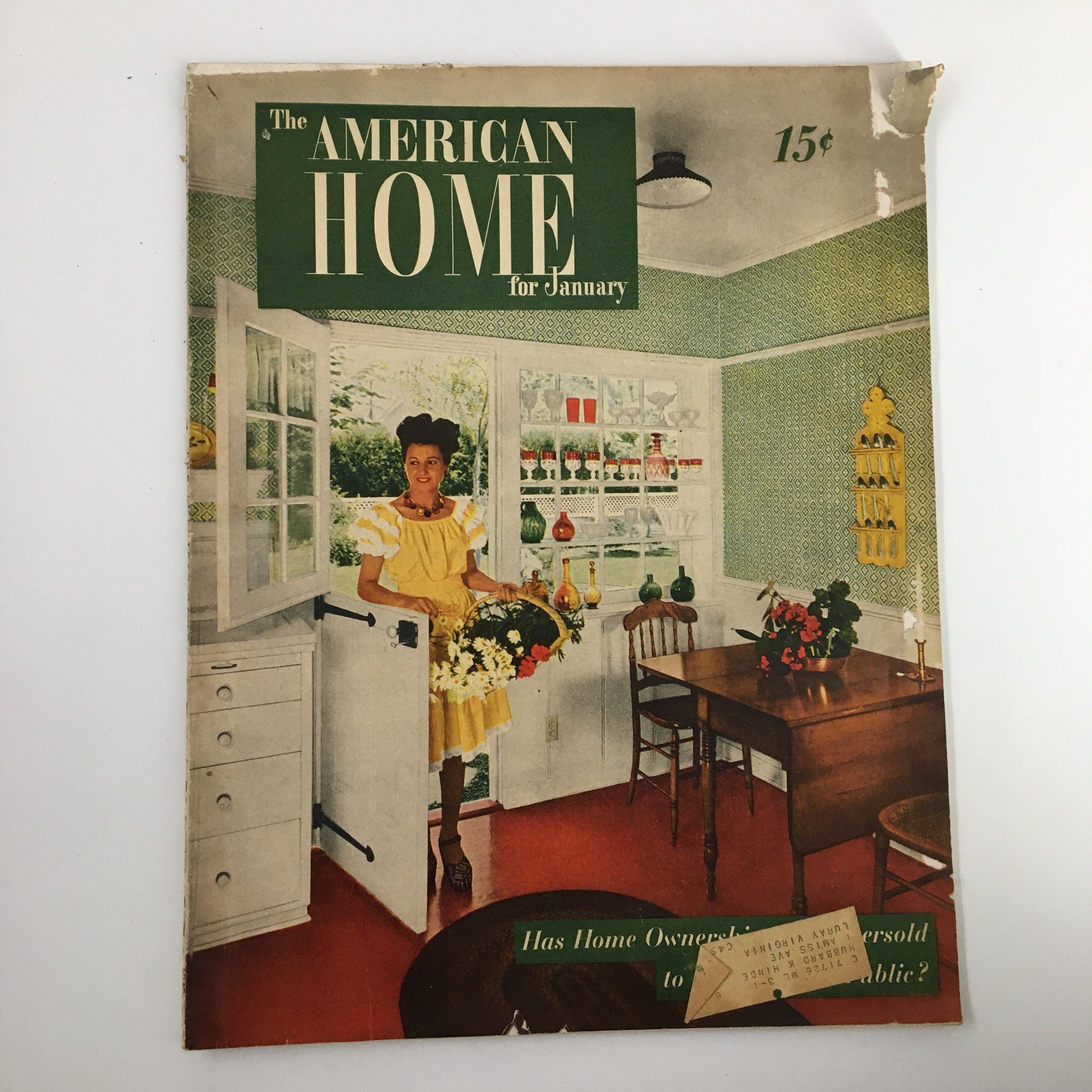 VTG The American Home Magazine January 1947 Take Care Of Your Gift Plants