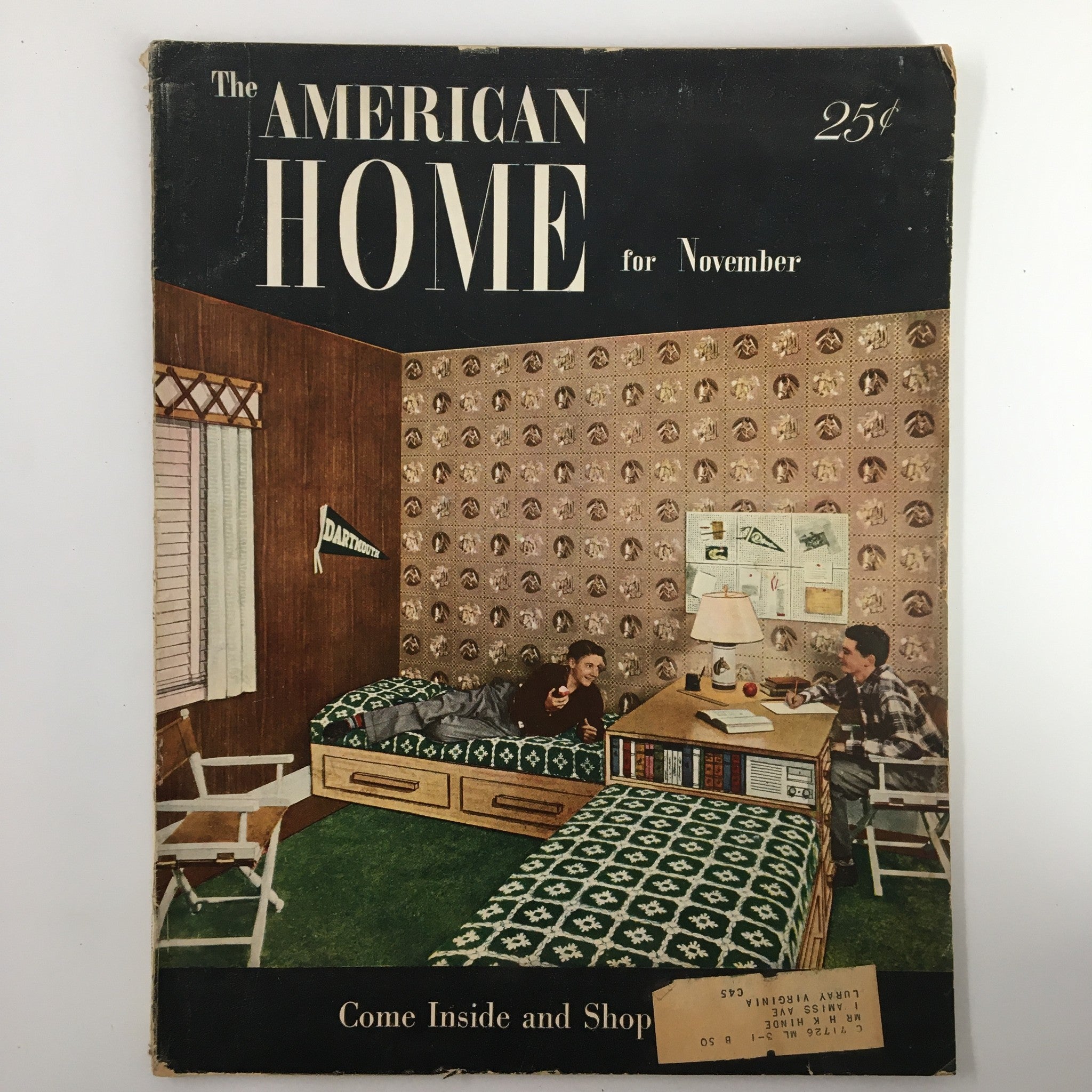 VTG The American Home Magazine November 1948 A Basement Blooms in Brooklyn