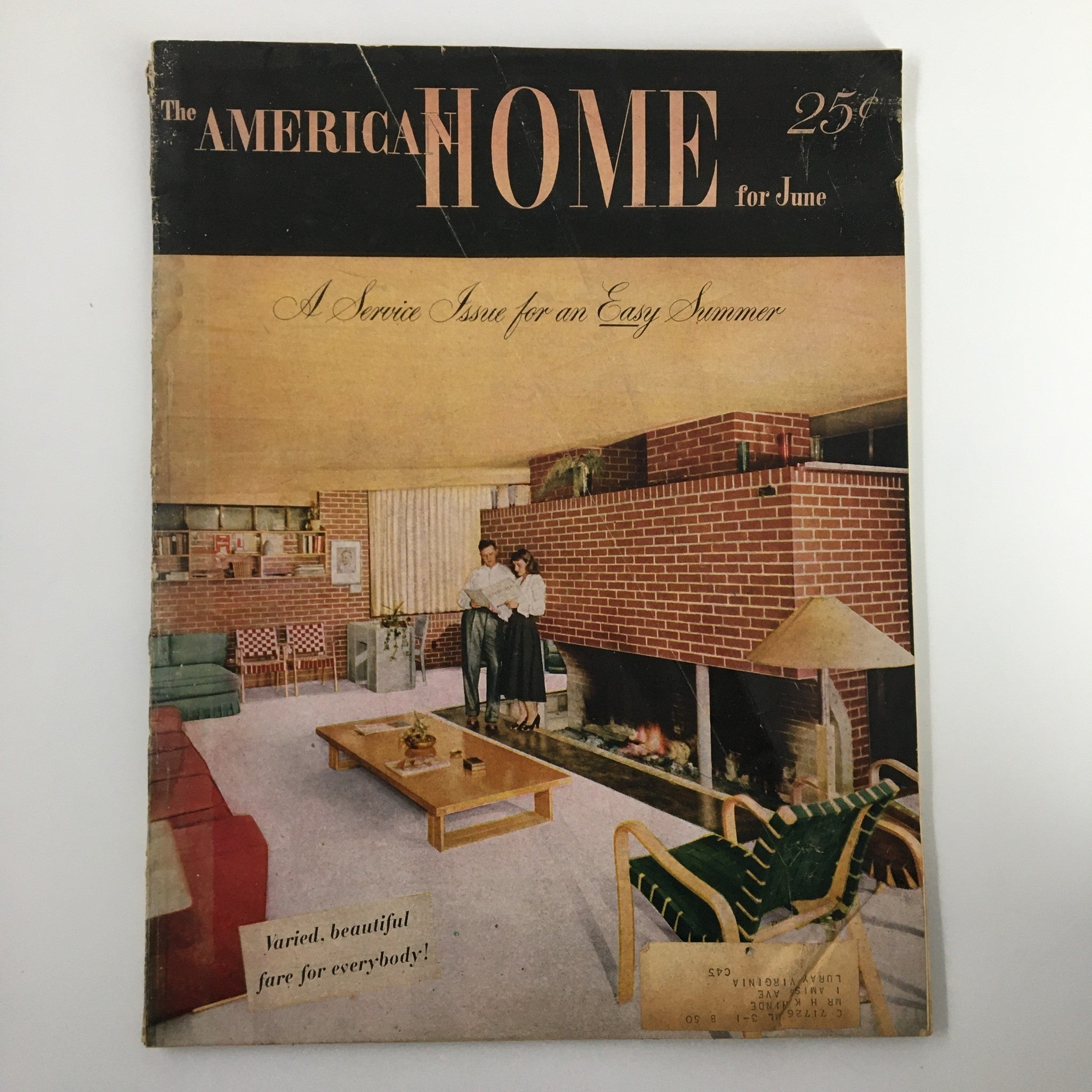 VTG The American Home Magazine June 1948 The American Home Market Place