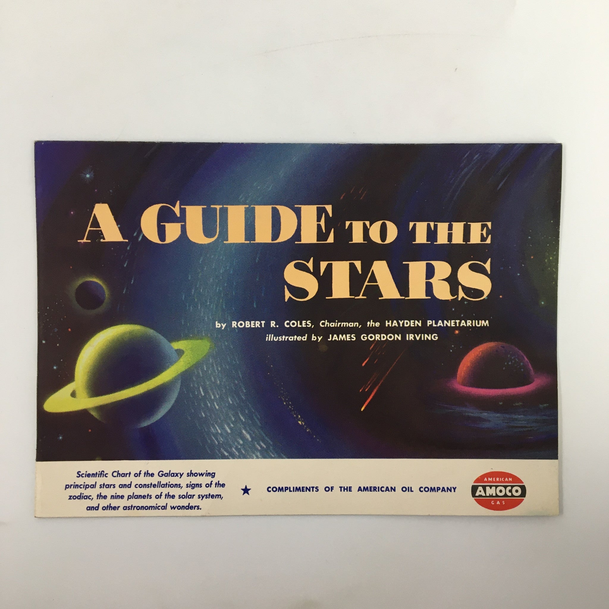 VTG 1954 A Guide To The Stars by Robert R. Coles American Amoco Gas