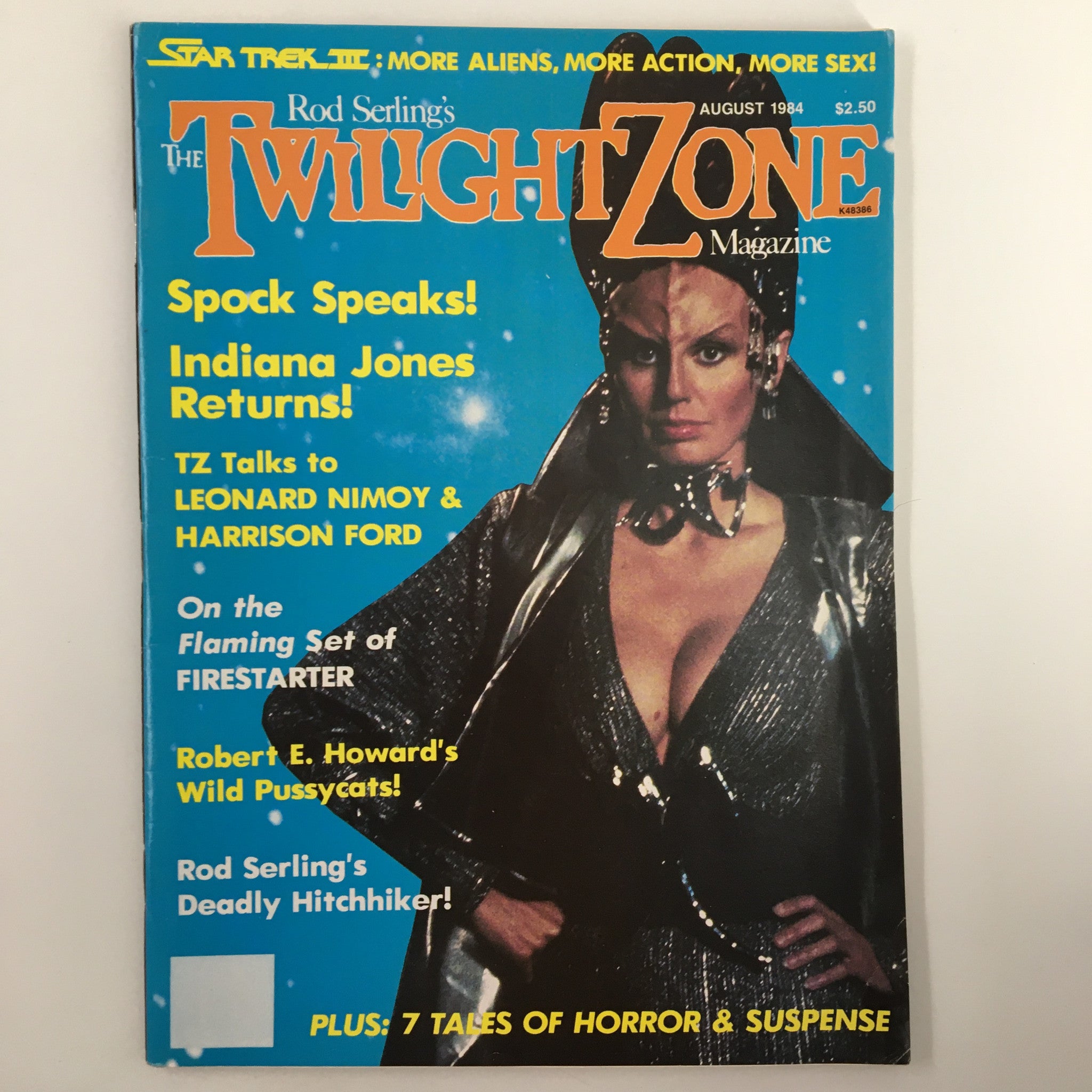 VTG Twilight Zone Magazine August 1984 TZ Talks to Leonard Nimoy & Harrison Ford