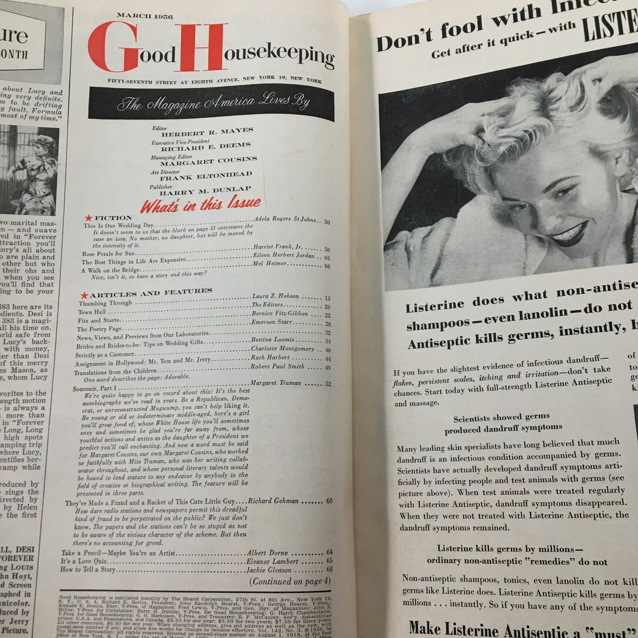 VTG Good Housekeeping March 1956 The Best Thing in Life Are Expensive