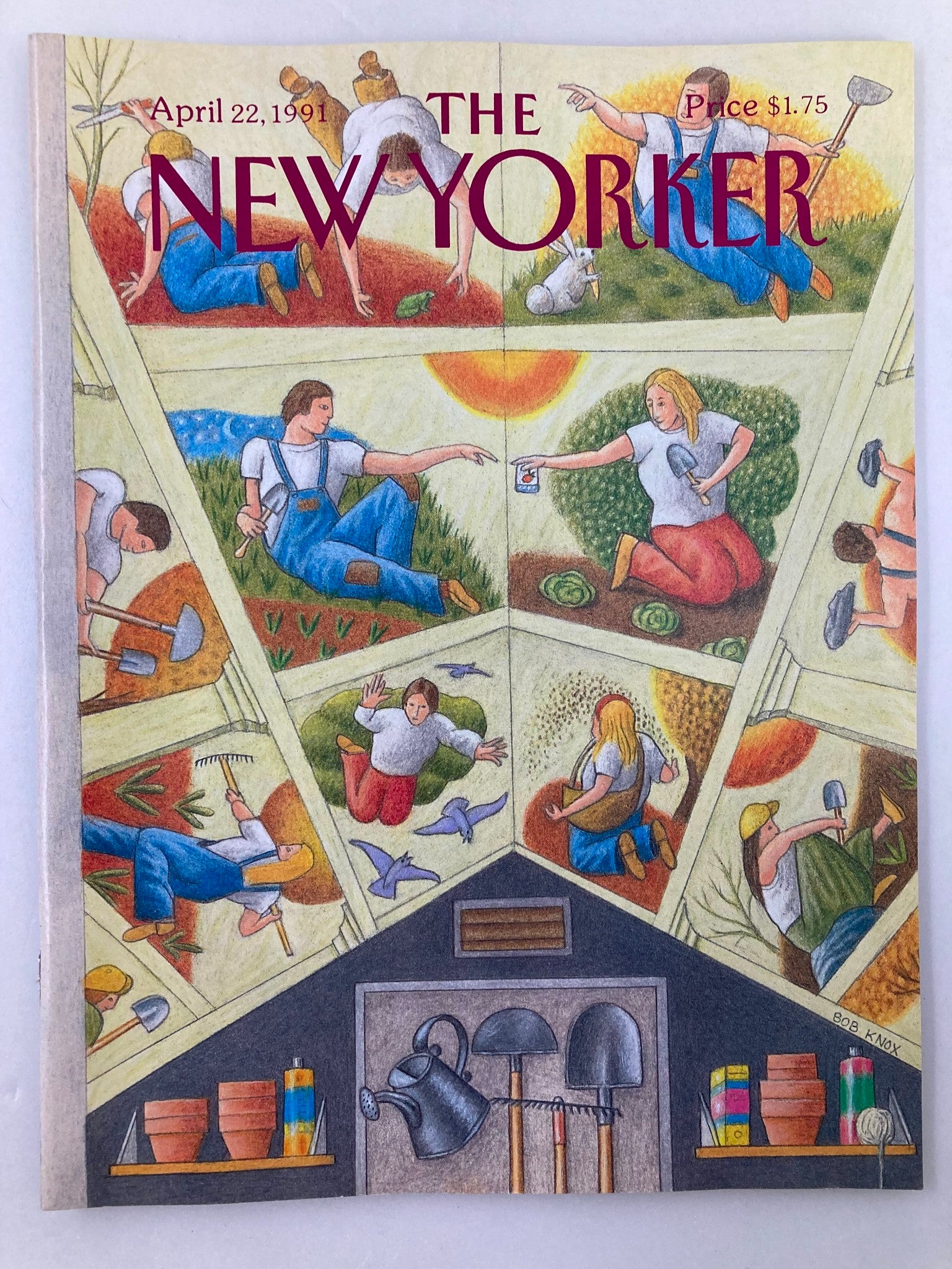 The New Yorker Full Magazine April 22 1991 Garden Pal by Bob Knox No Label