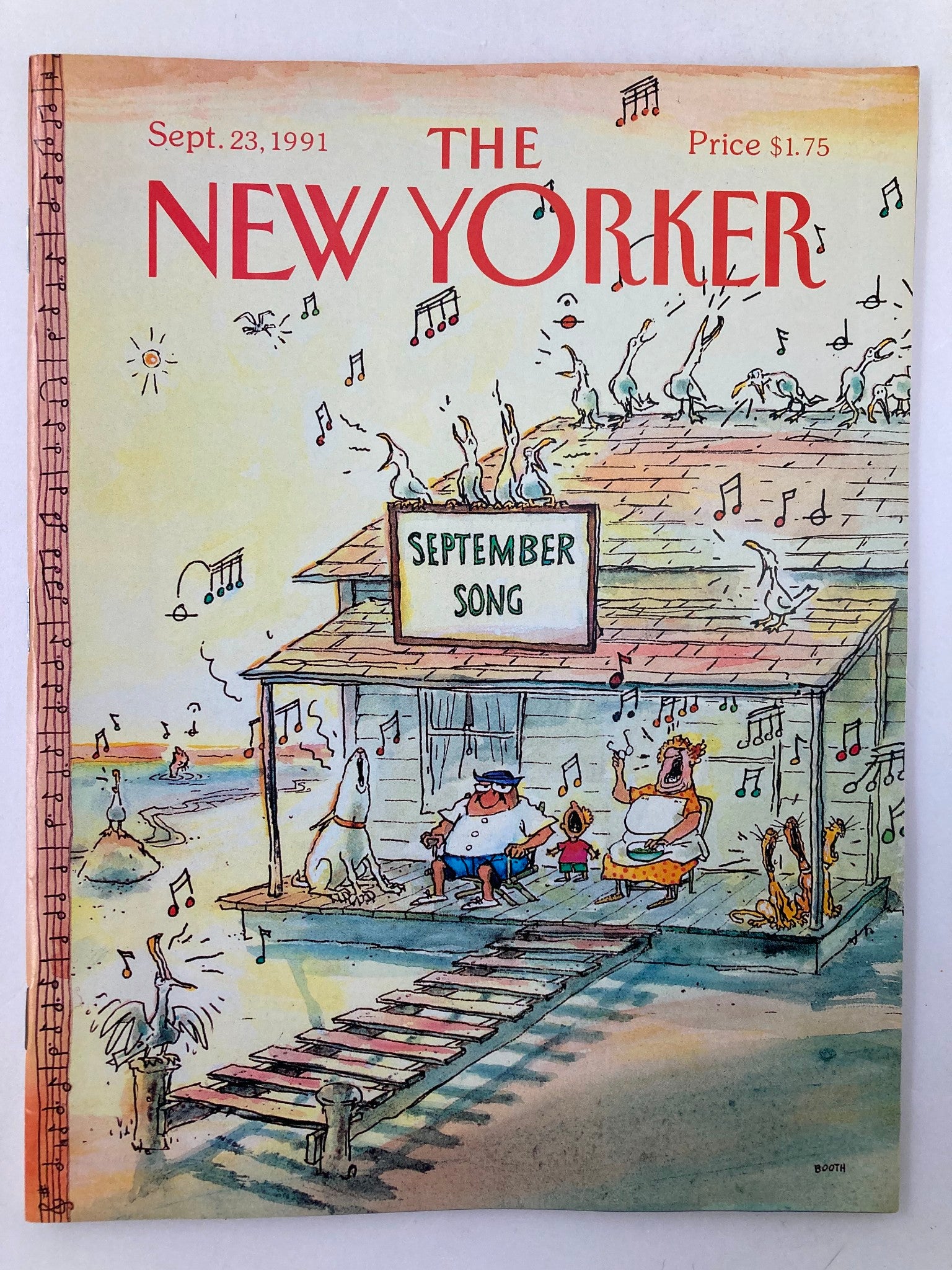 The New Yorker Full Magazine September 23 1991 September Song by GB VG No Label