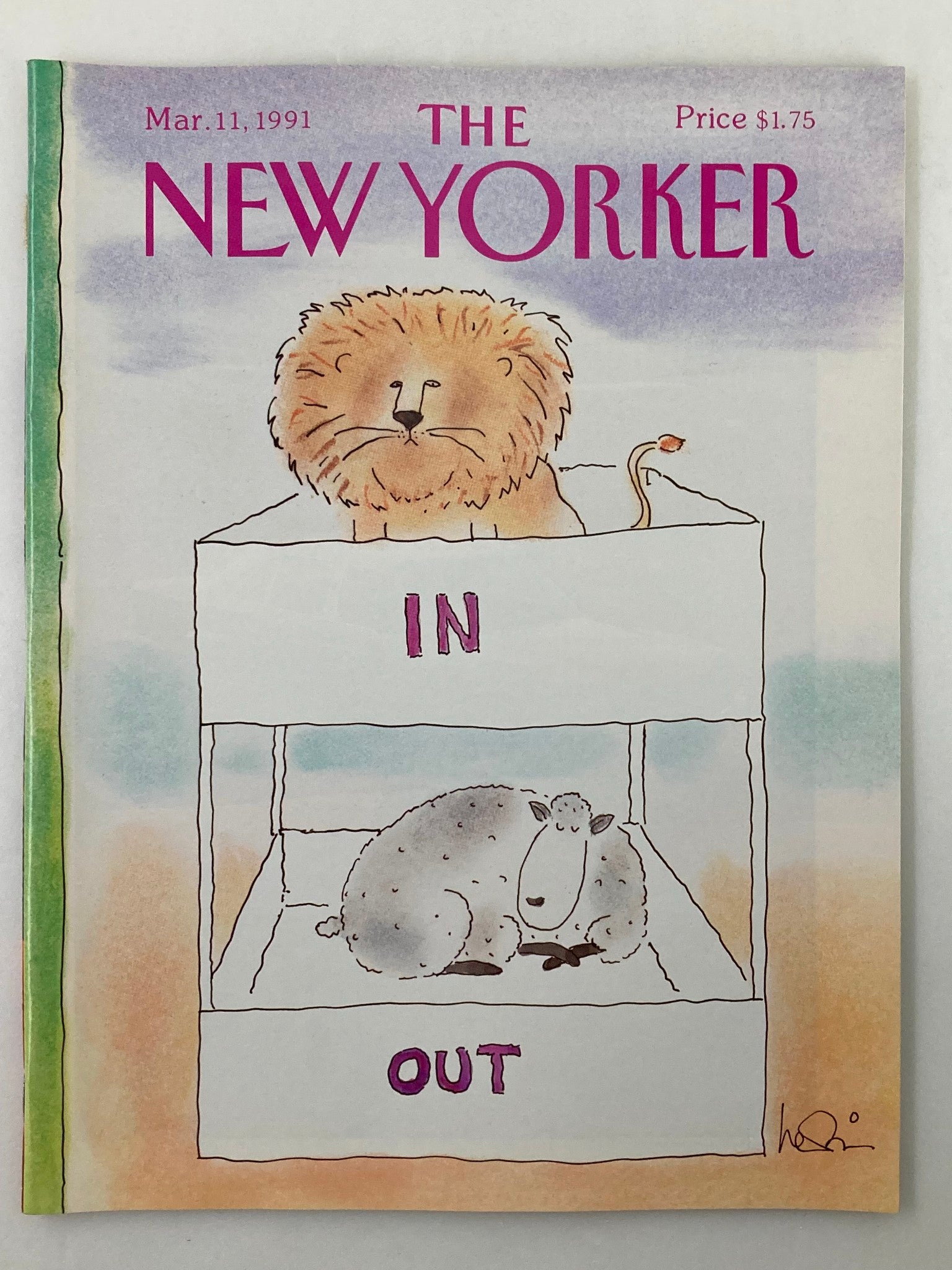 The New Yorker Full Magazine March 11 1991 In and Out by Arnie Levin VG No Label