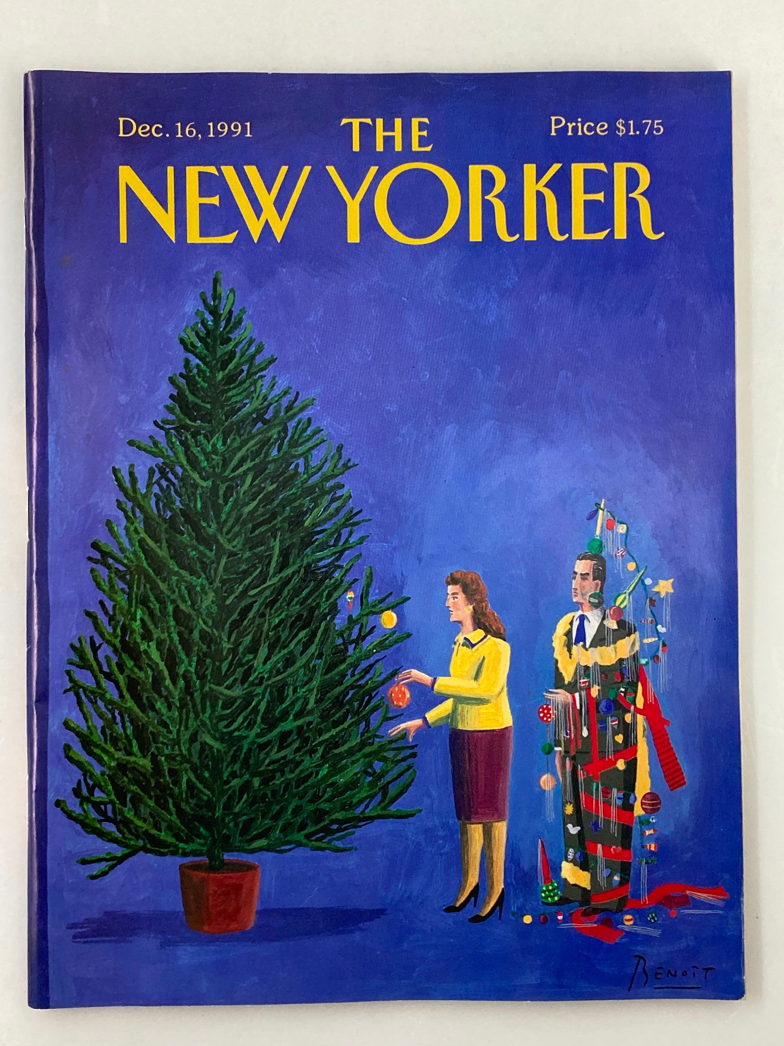 The New Yorker Full Magazine December 16 1991 Almost Christmas VG No Label