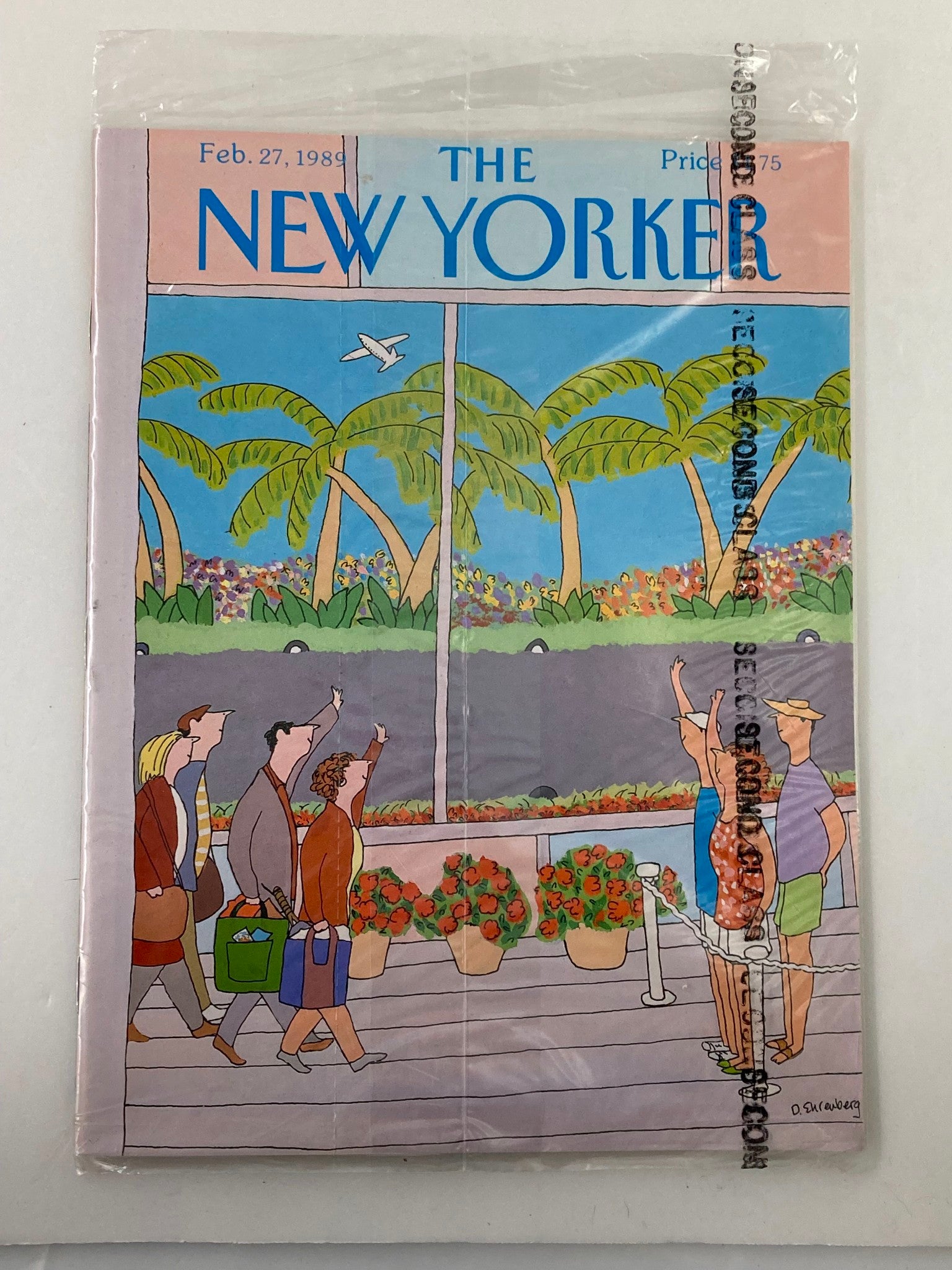 The New Yorker Full Magazine February 27 1989 Tourists by D E VG Sealed No Label