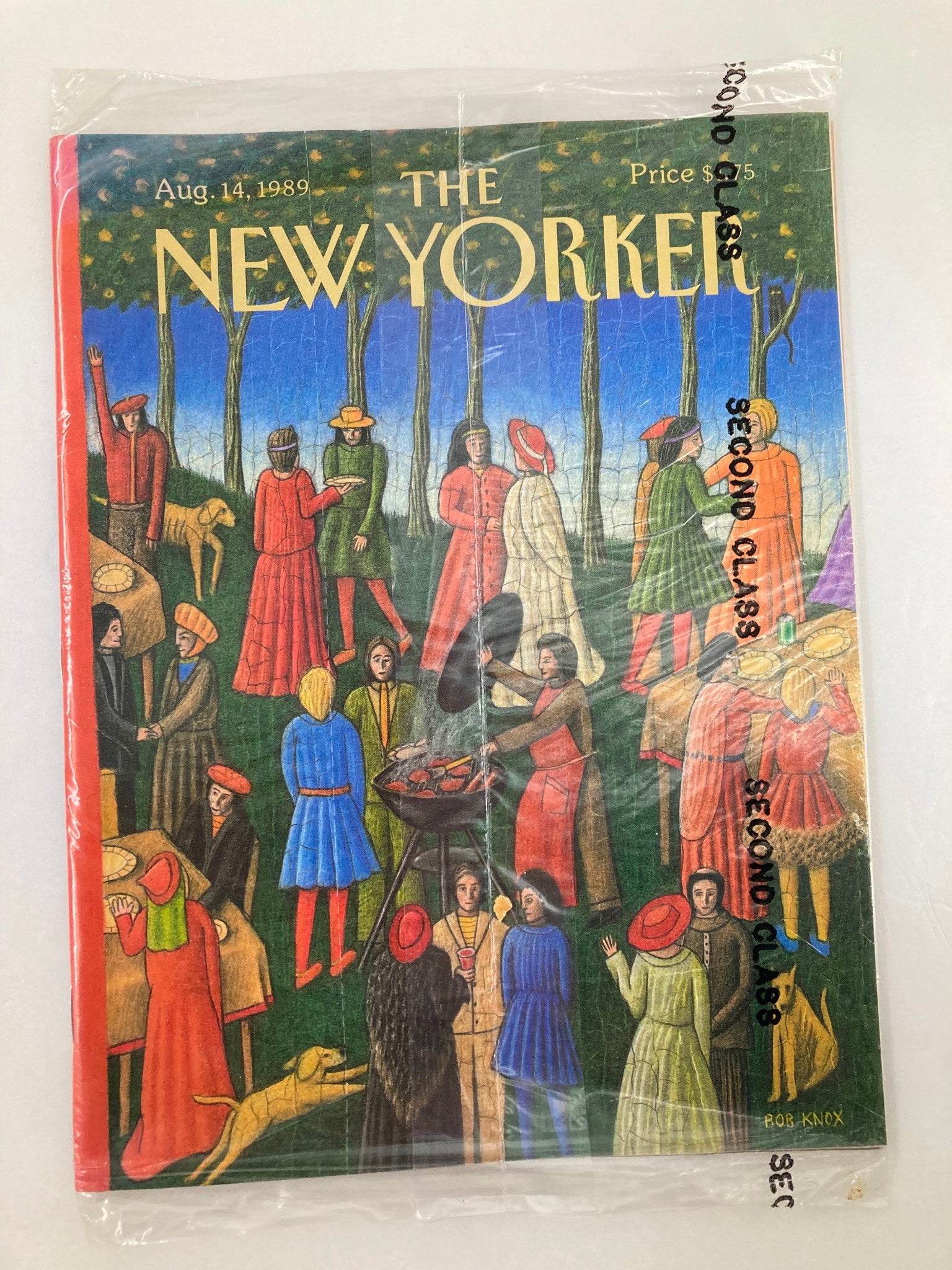 The New Yorker Full Magazine August 14 1989 Feast by Bob Knox VG Sealed No Label