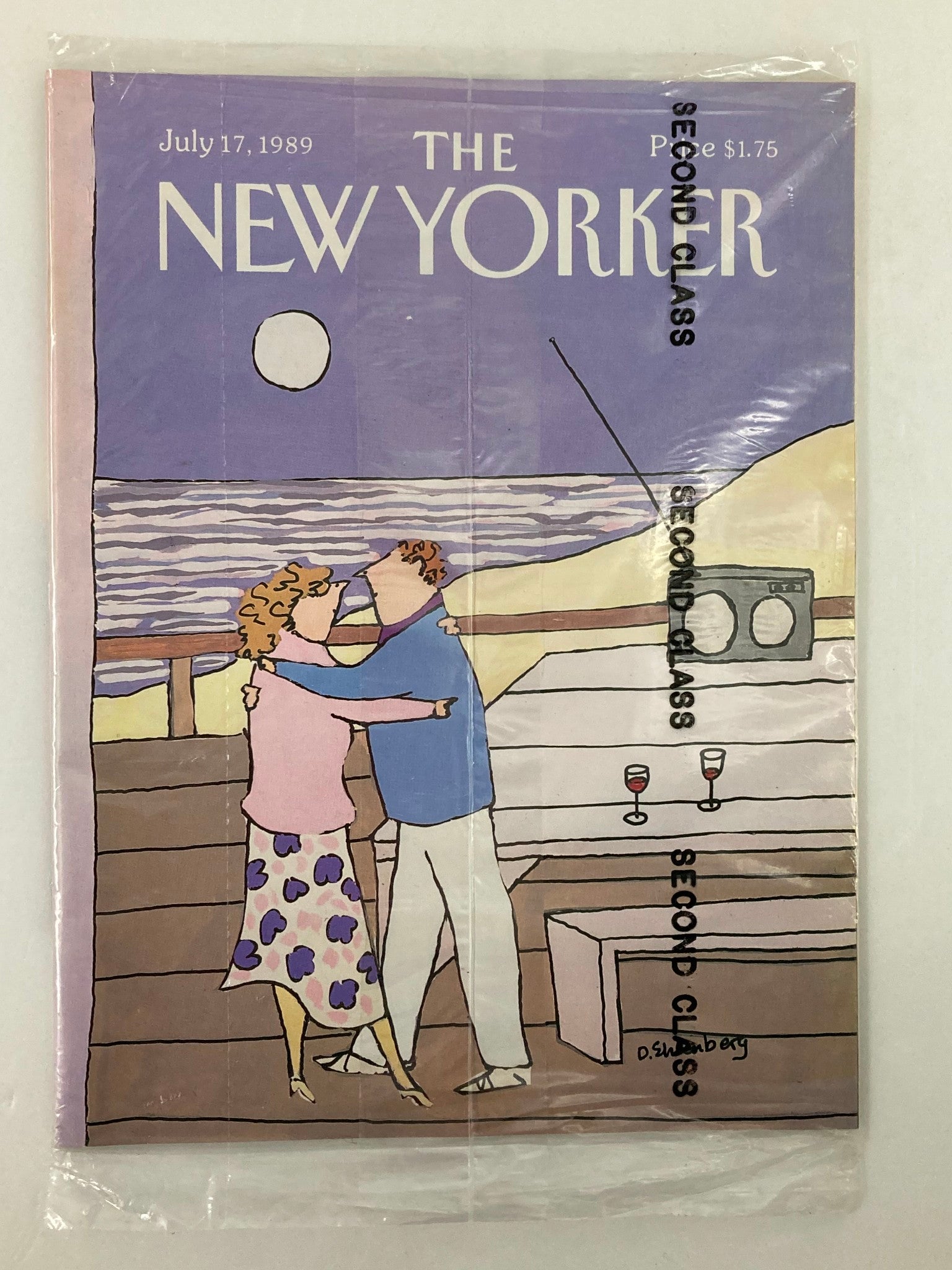 The New Yorker Full Magazine July 17 1989 Cruise D. Ehrenberg VG Sealed No Label