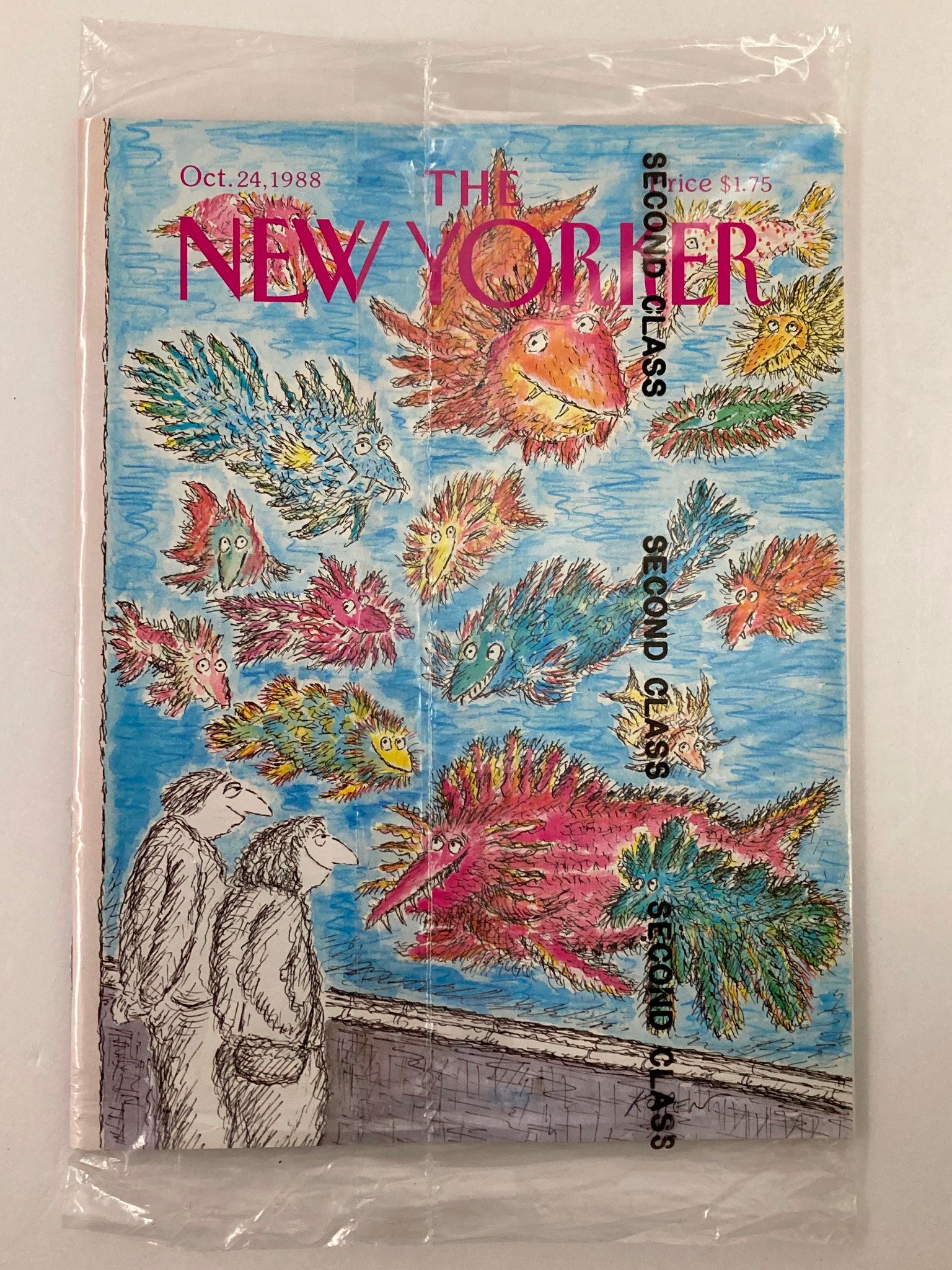 The New Yorker Full Magazine October 24 1988 Aquarium Fish VG Sealed No Label