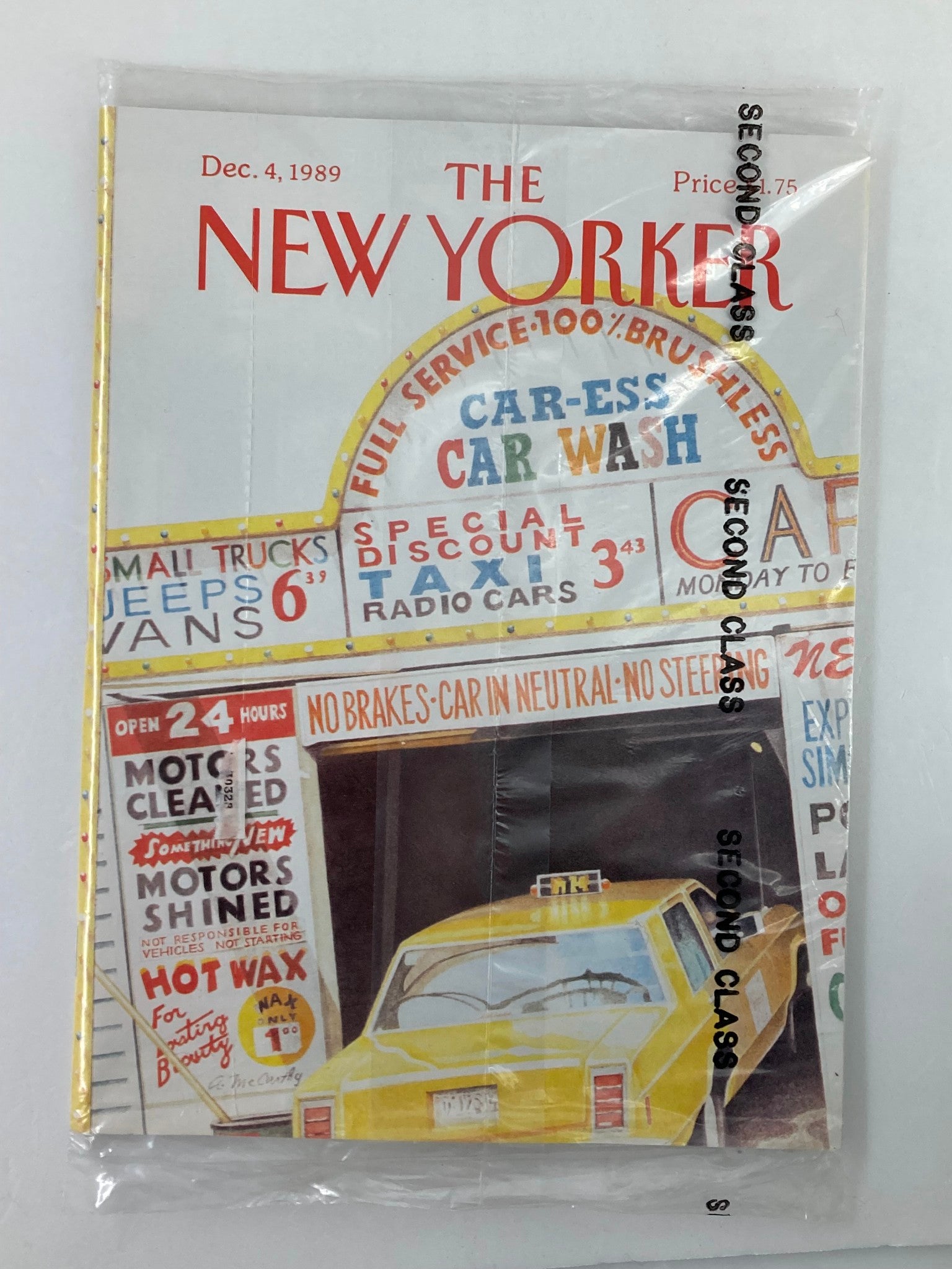 The New Yorker Full Magazine December 4 1989 Car Wash by Ann VG Sealed No Label