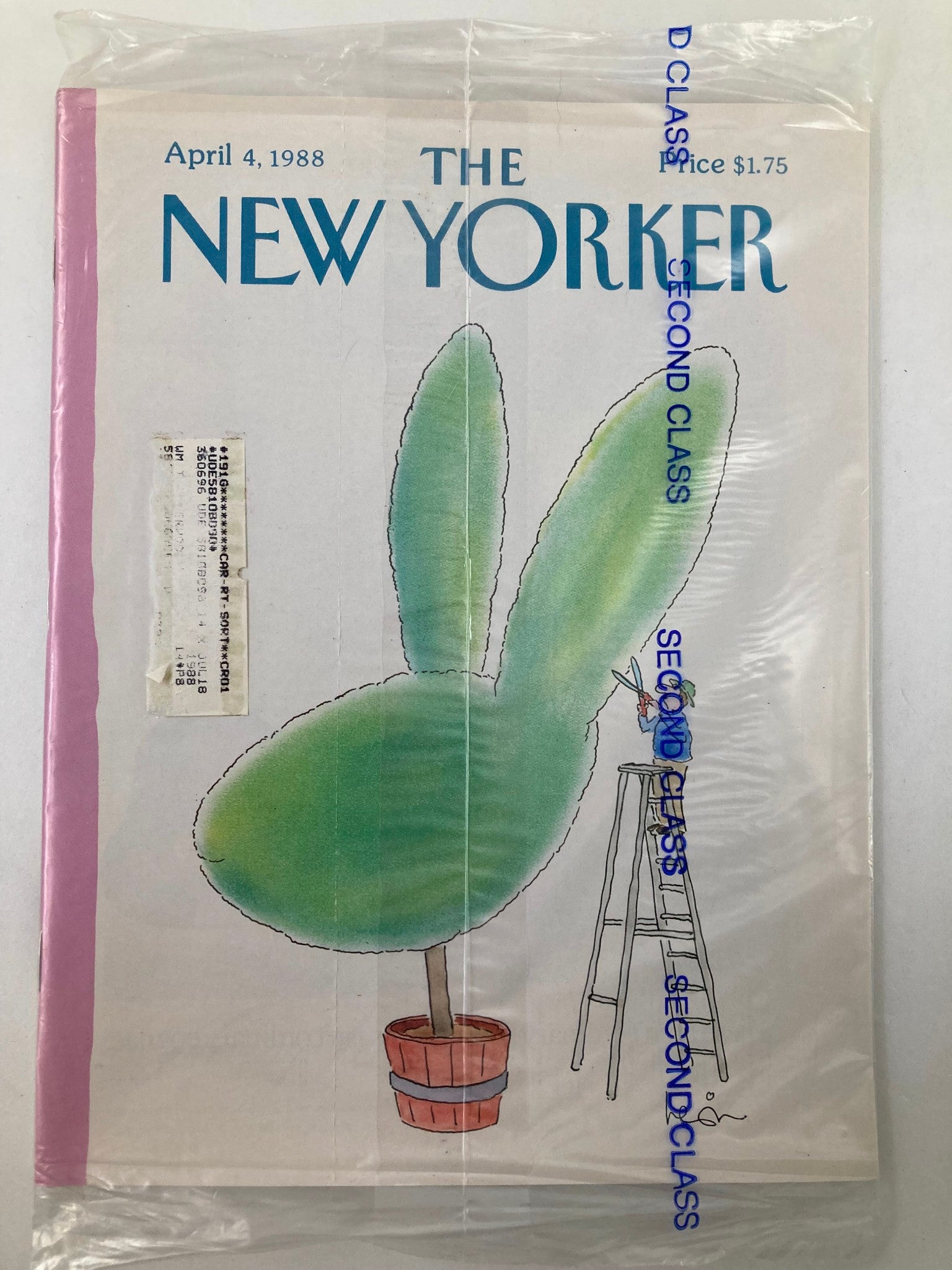 The New Yorker Full Magazine April 4 1988 Easter Head by Heidi Goennel VG Sealed