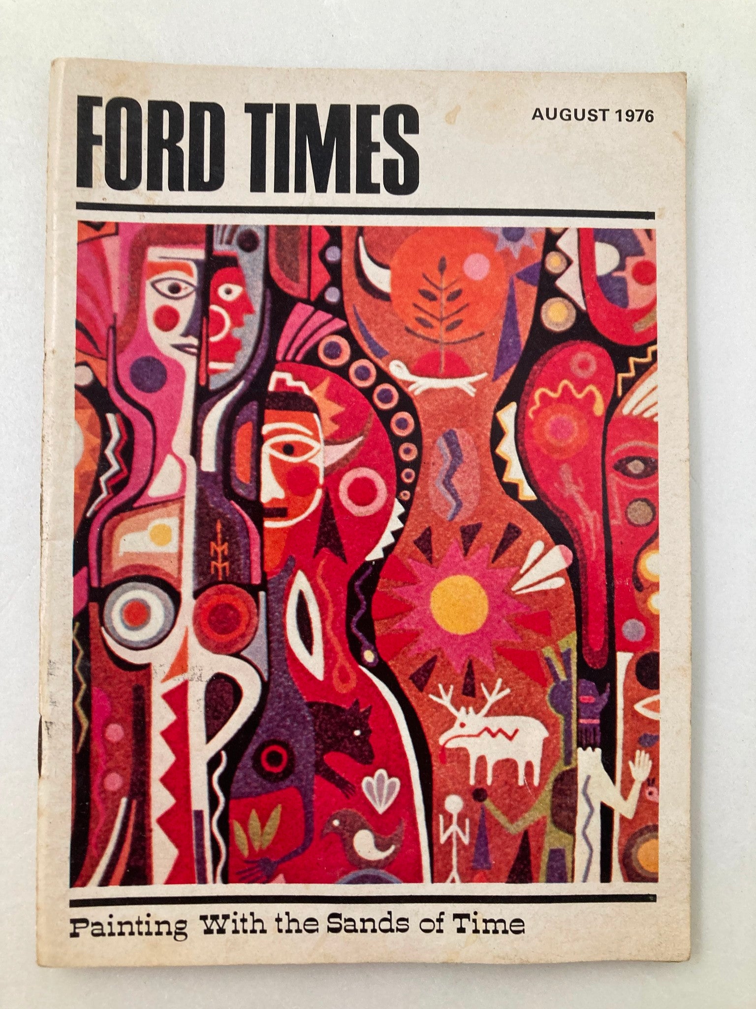 VTG Ford Times Magazine August 1976 Vol 69 #8 Painting with Sands of Time