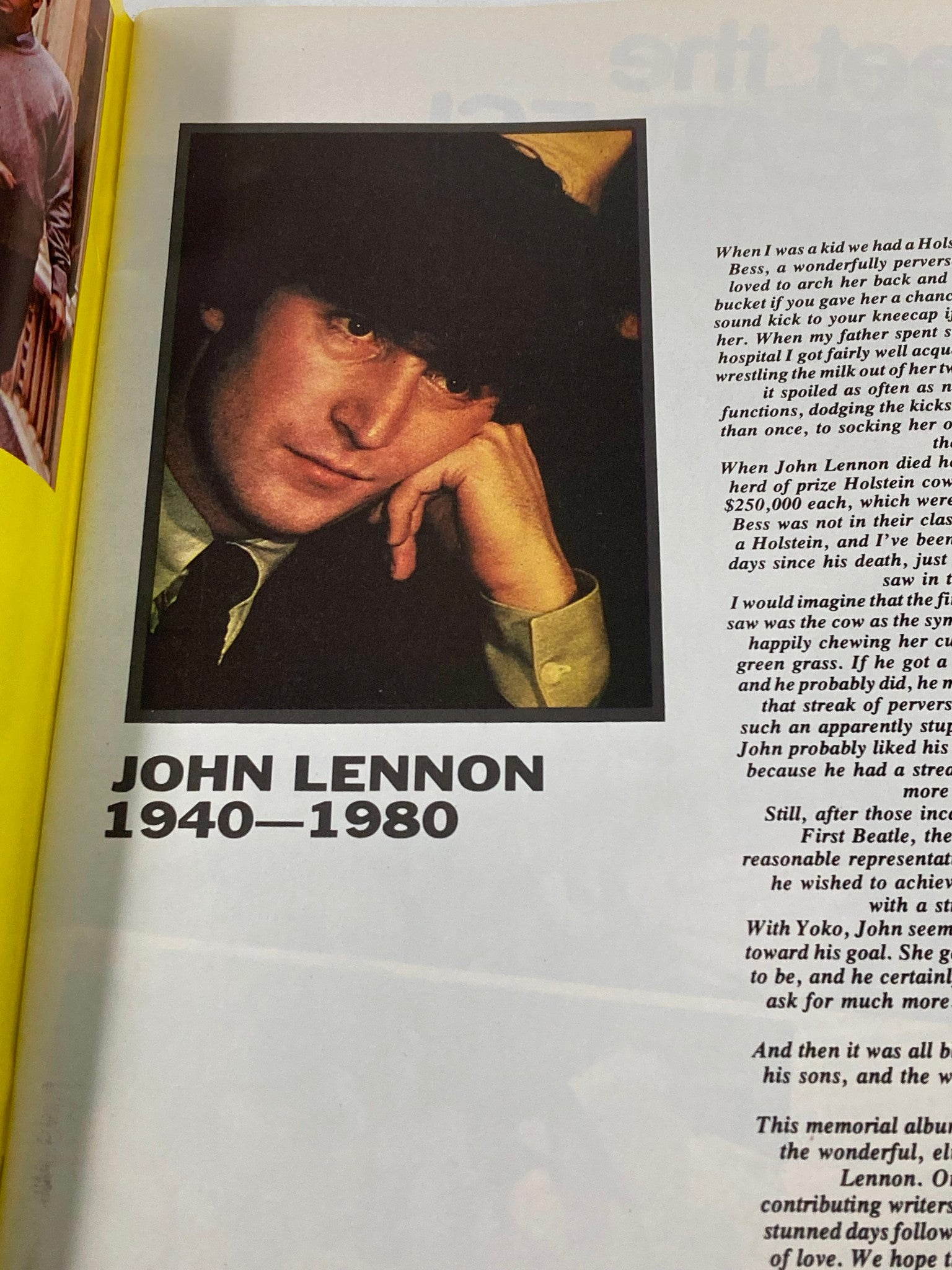 1981 The Beatles' John Lennon 1940-1980 A Memorial Album