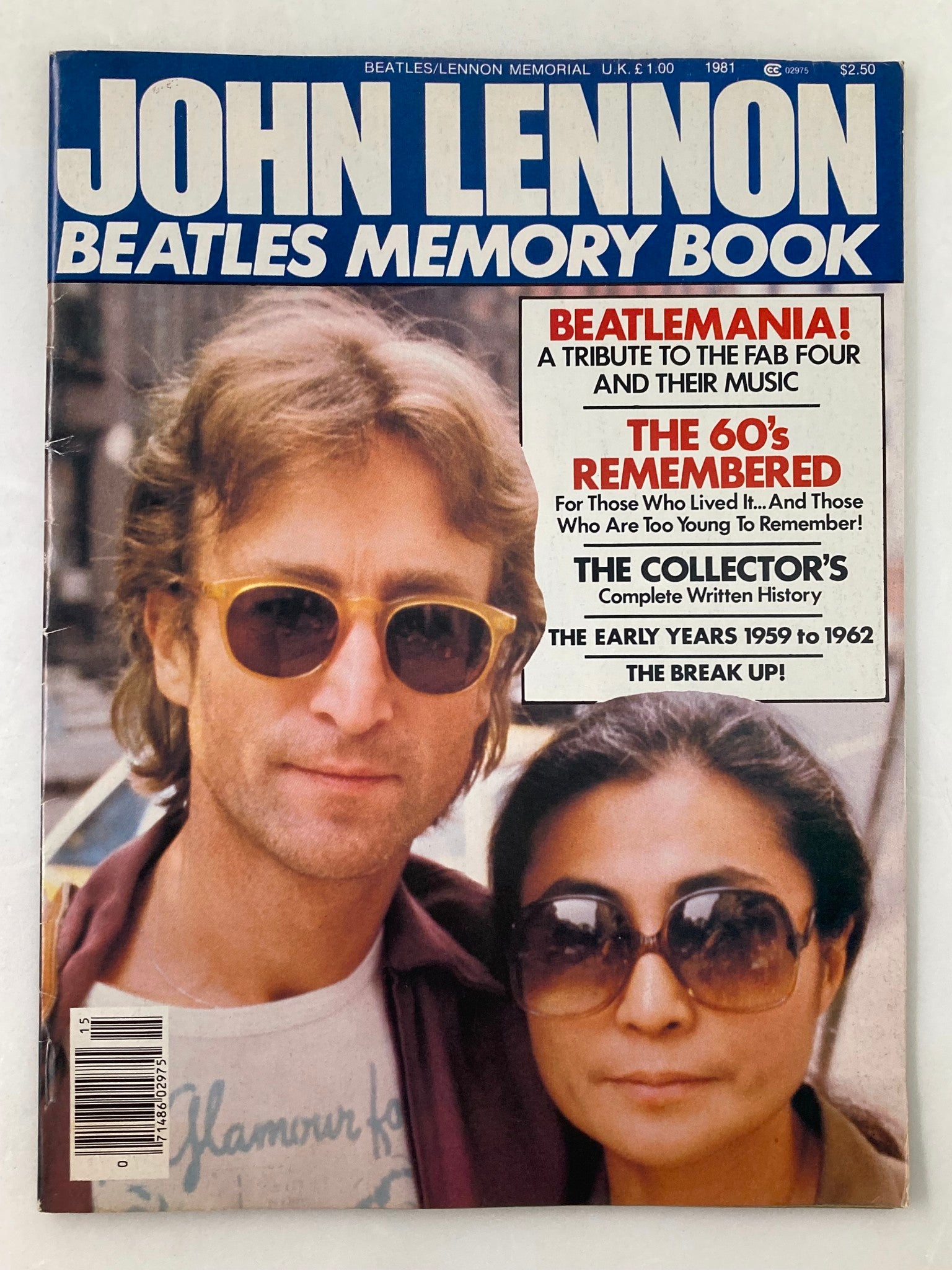 1981 John Lennon Beatles Memory Book Yoko Ono Cover A Tribute To The Fab Four