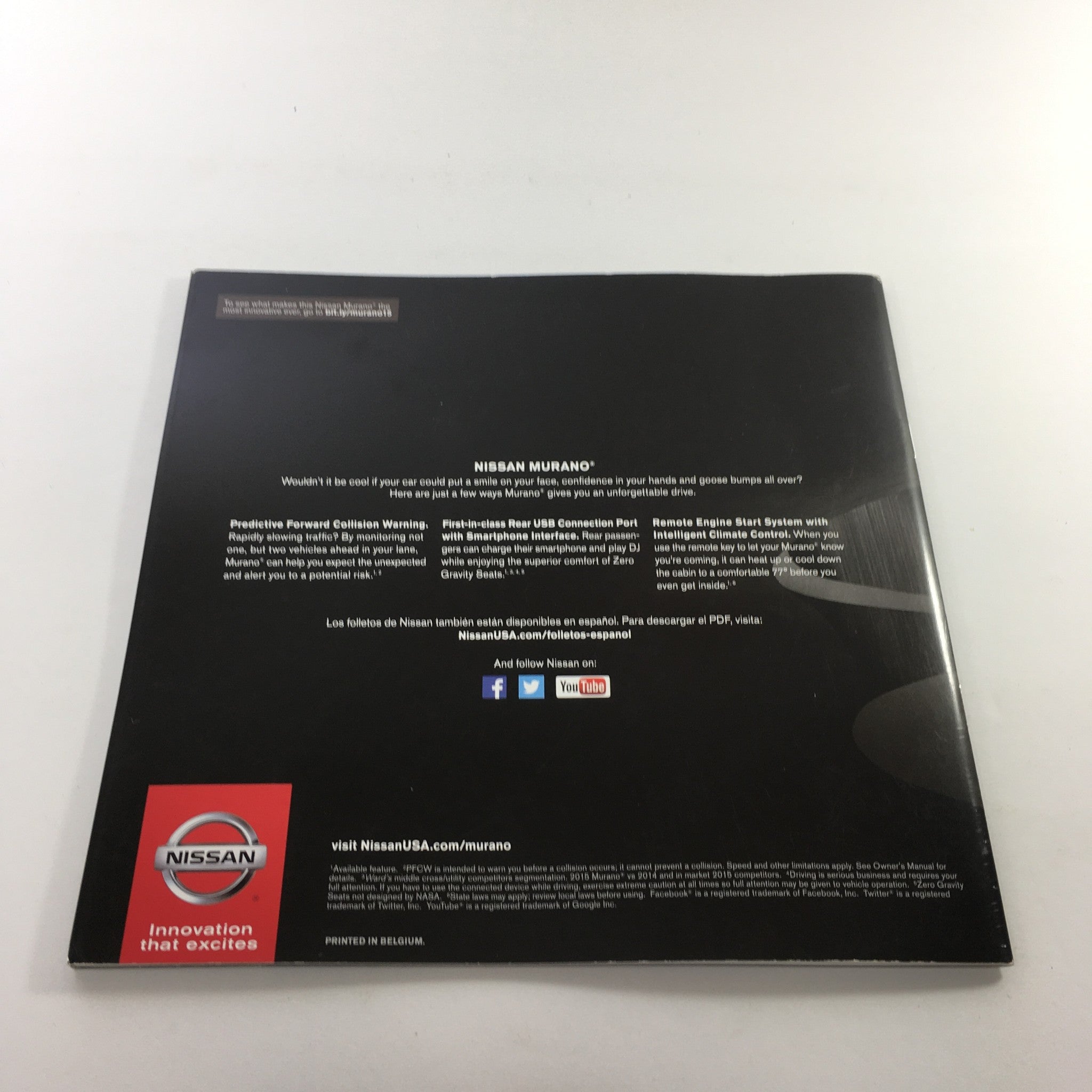 2015 Nissan Murano 260 240 SUV Dealership Car Auto Brochure Catalog