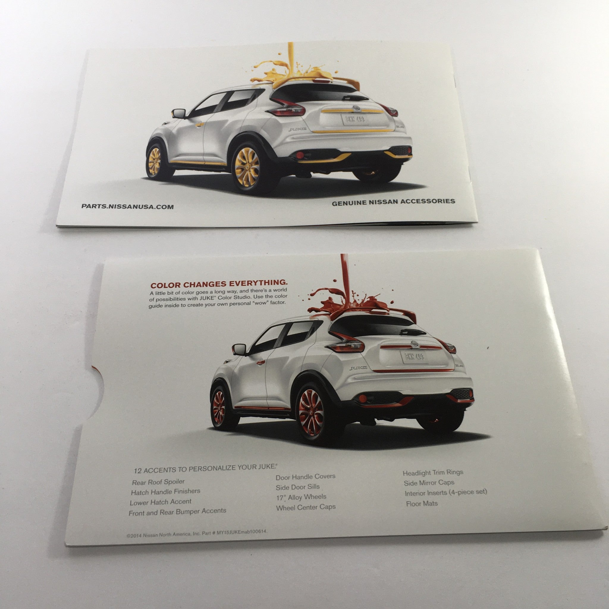 2014 Nissan Juke Color Studio & Accessories Dealership Car Auto Brochure Catalog