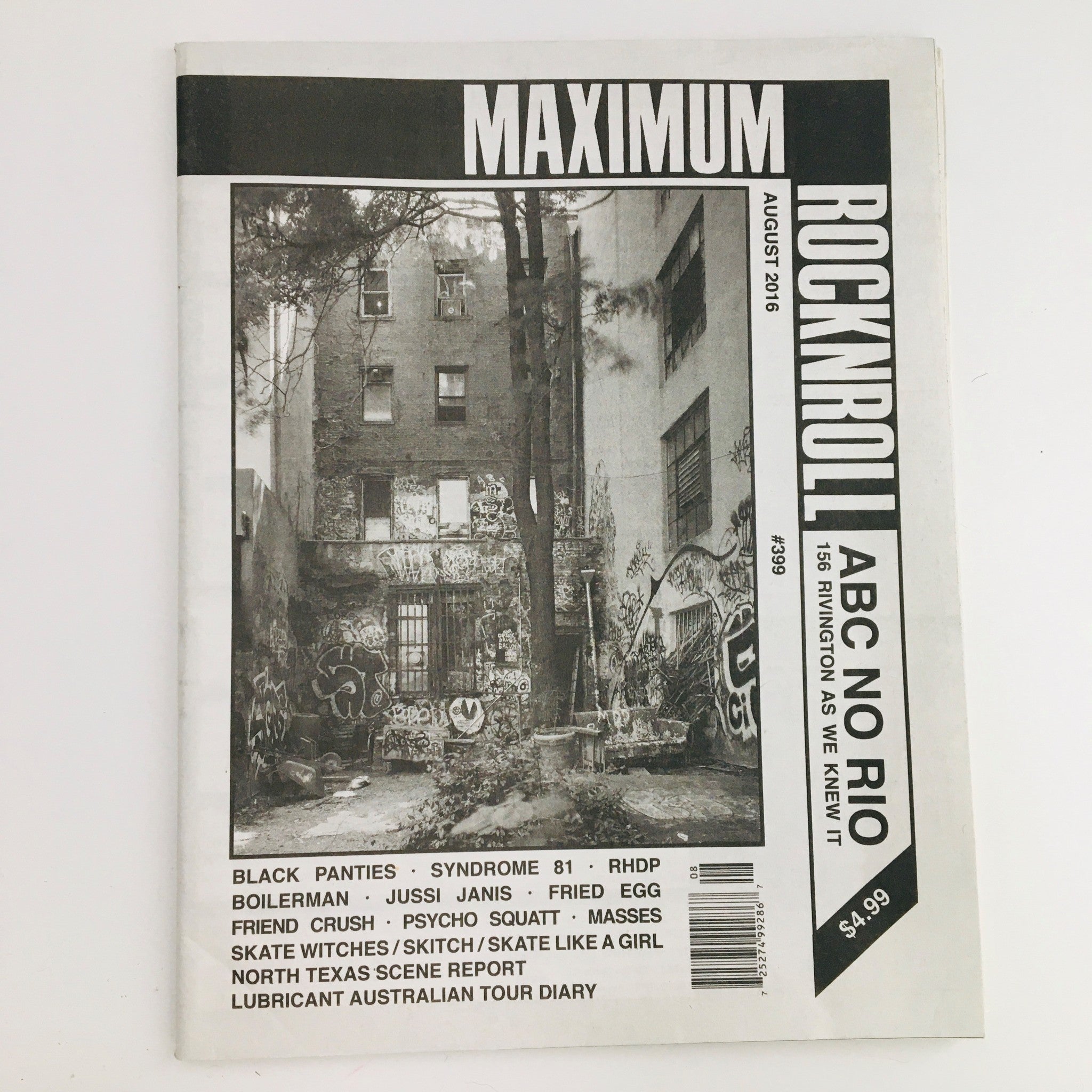 Maximum RocknRoll Magazine August 2016 #399 Black Panties & Jussi Janis No Label