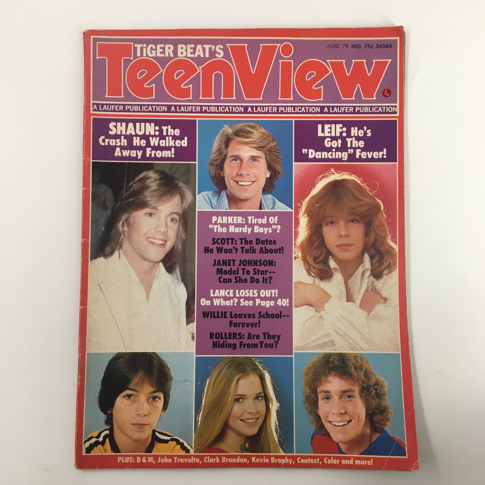 VTG Tiger Beat's Teen View Magazine June 1978 Shaun Cassidy & Parker Stevenson